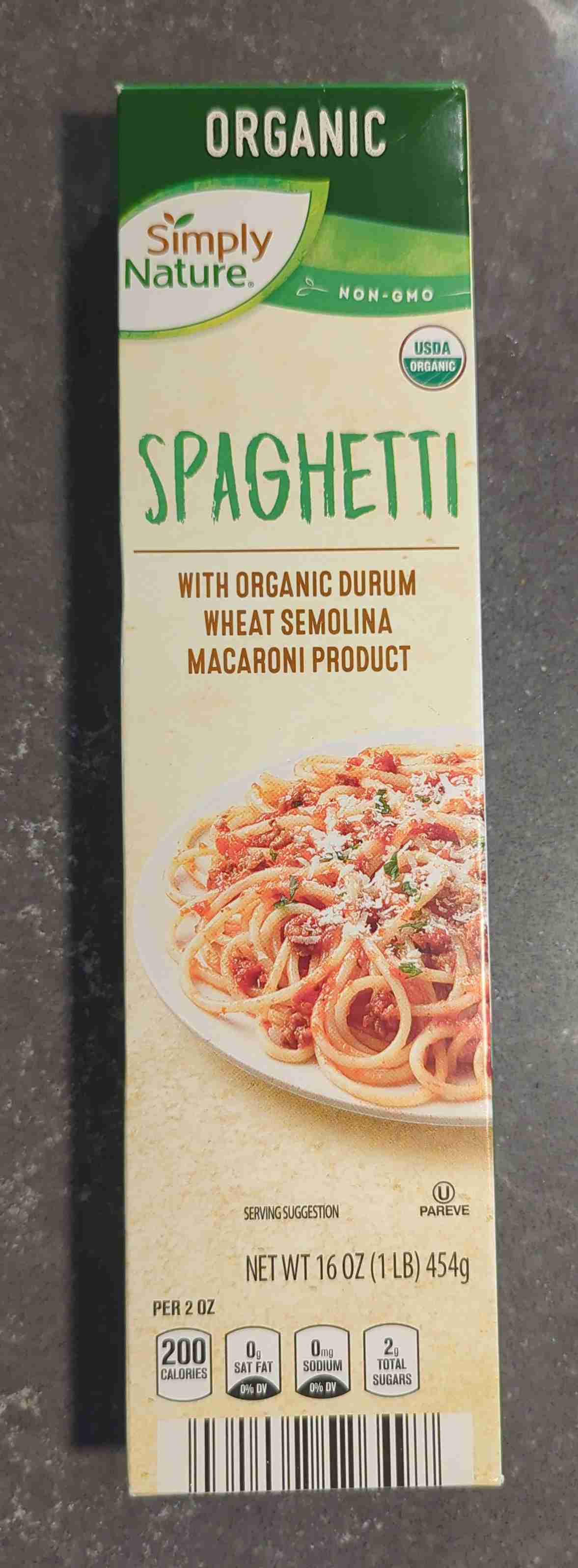 Simply Nature Organic Spaghetti