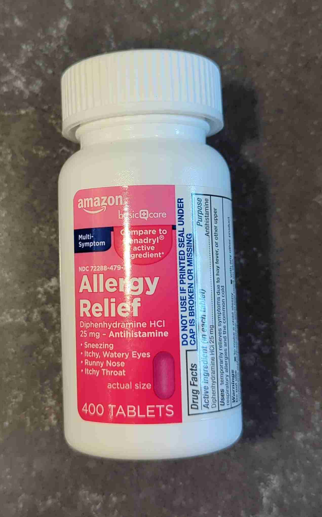 Allergy Relief Diphenhydramine HCI