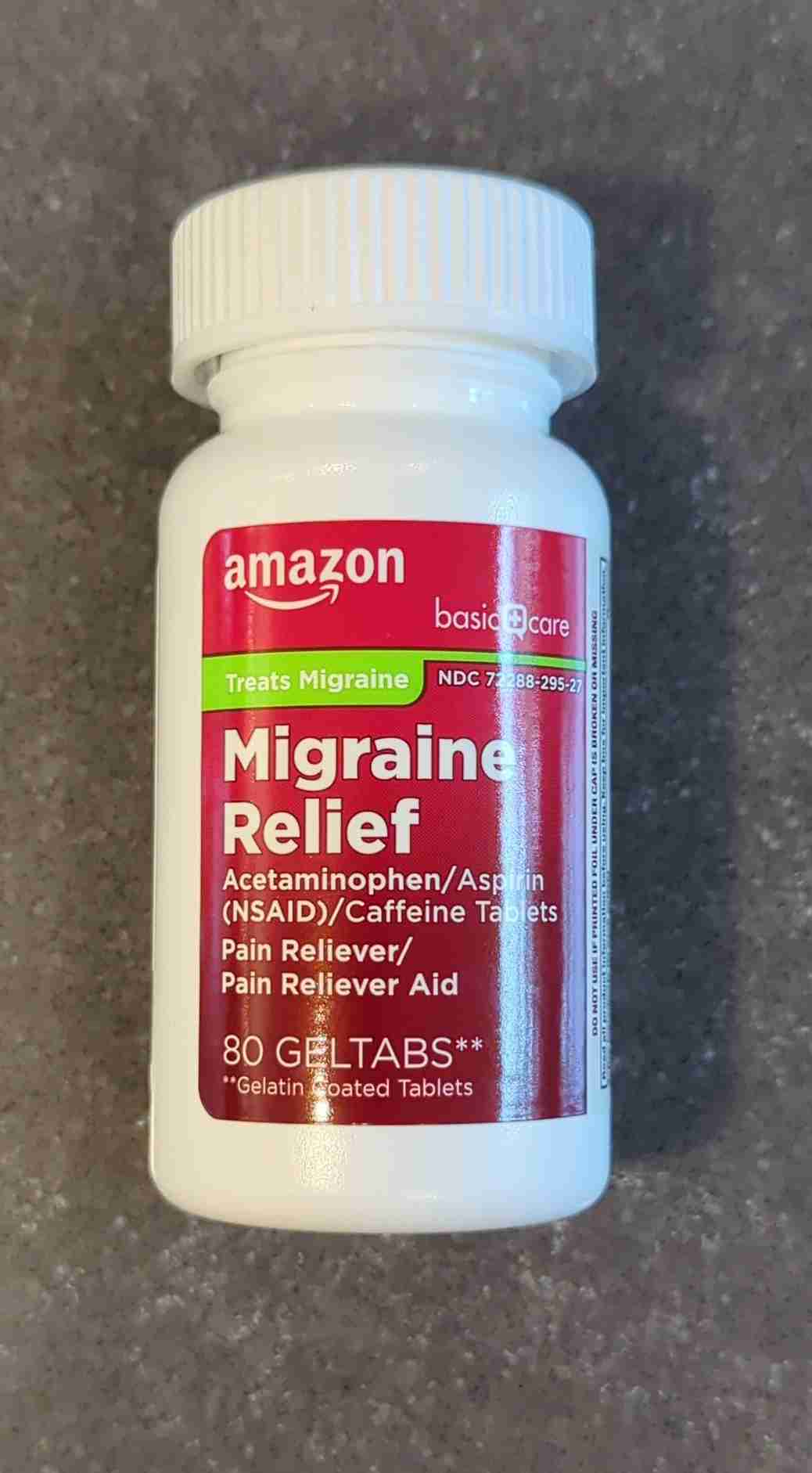 Migraine Relief Acetaminophen/Aspirin (NSAID)/Caffeine Tablets