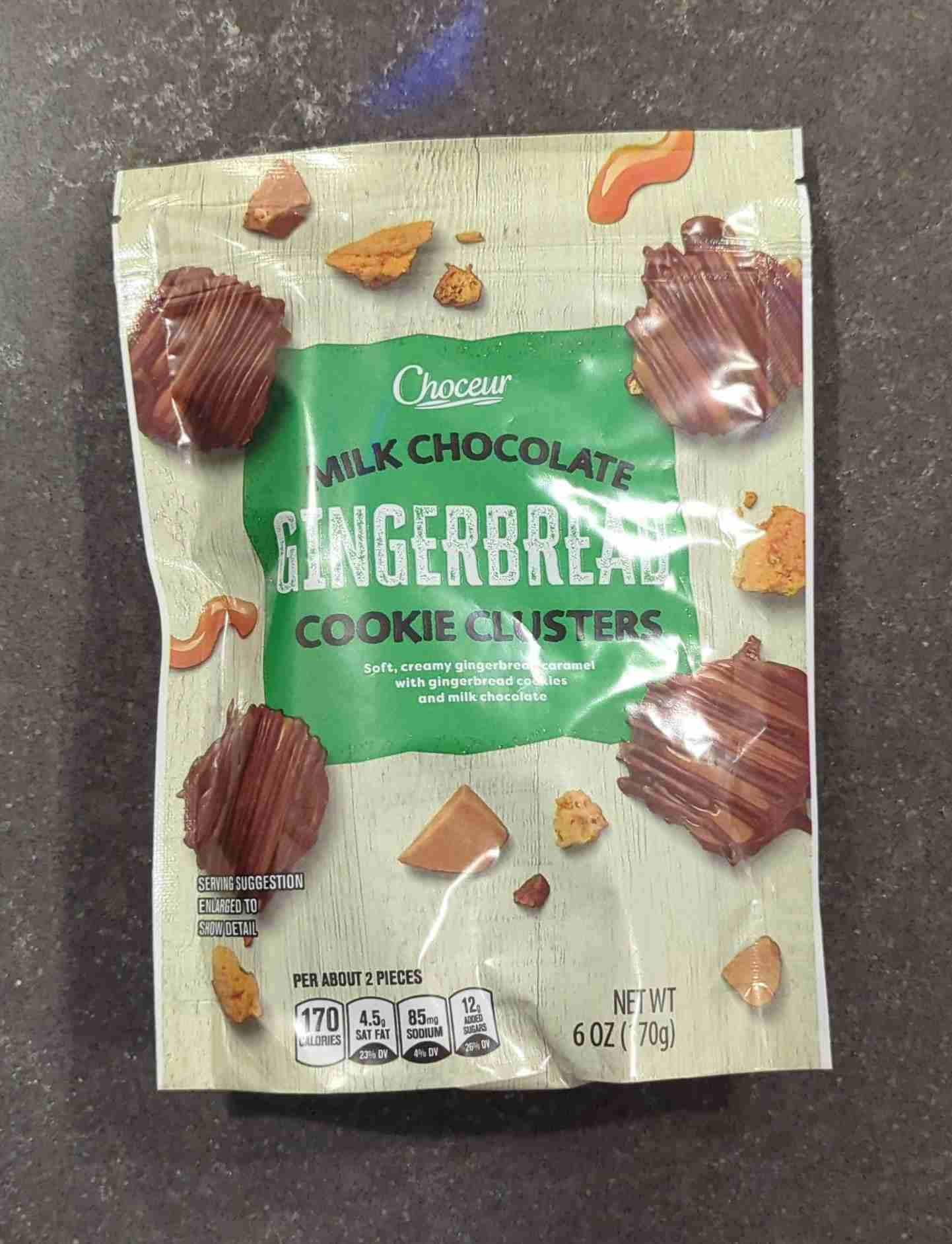 Choceur Milk Chocolate Gingerbread Cookie Clusters