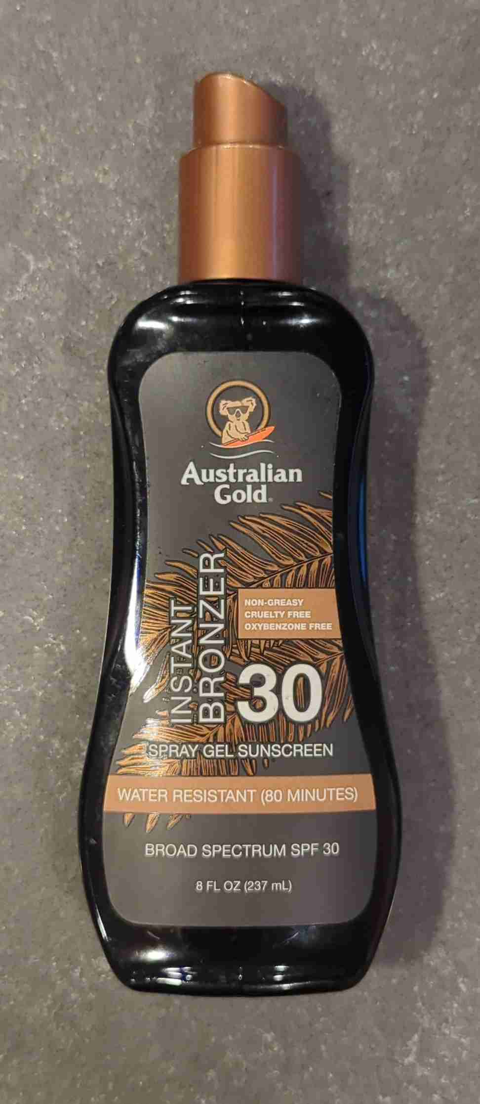Instant Bronzer SPF 30 Spray Gel Sunscreen
