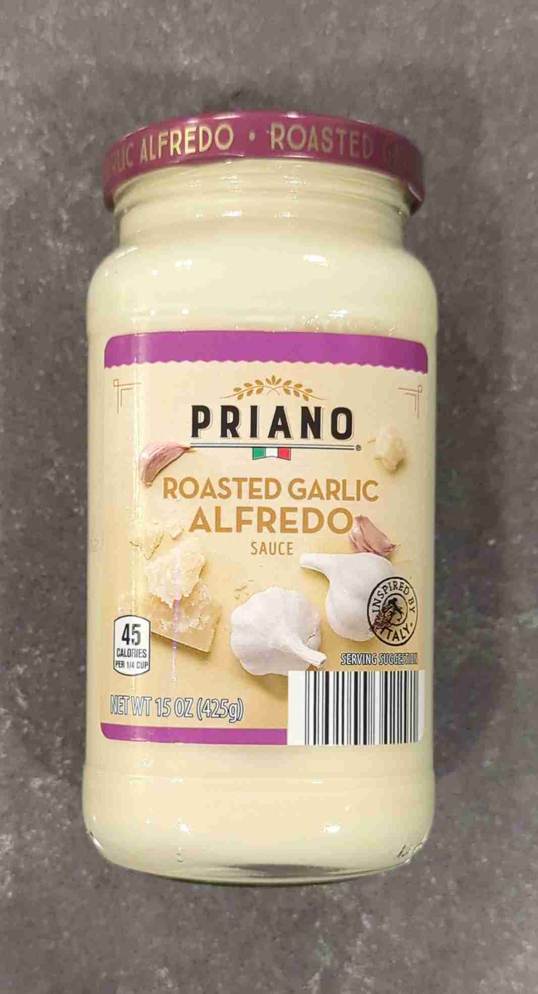 Priano Roasted Garlic Alfredo Sauce