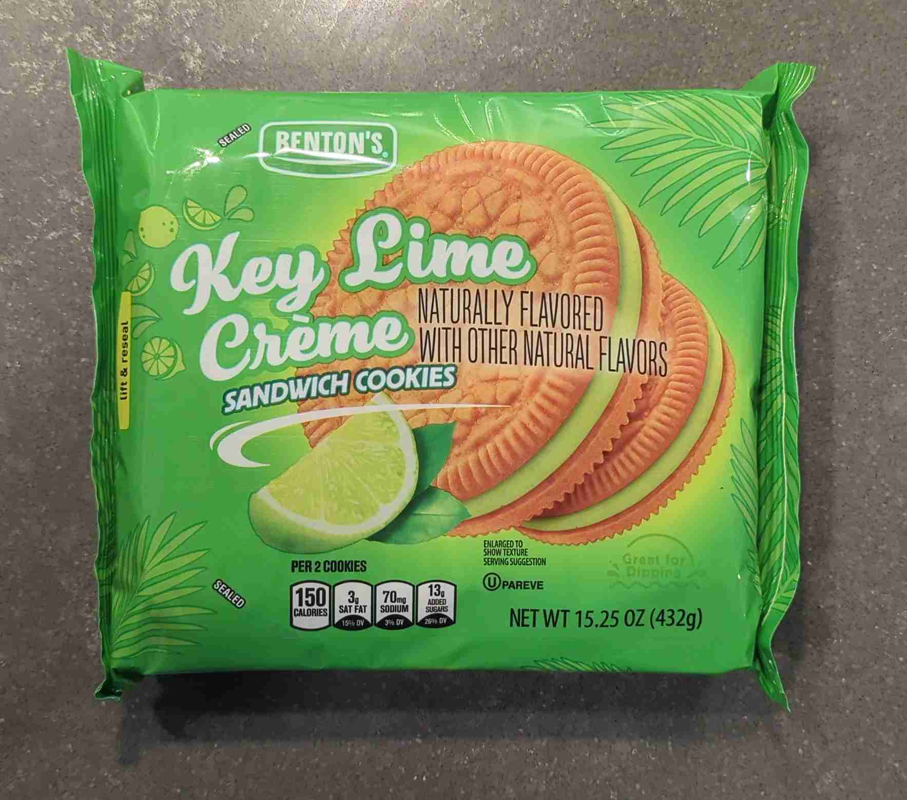 Benton's Key Lime Crème Sandwich Cookies