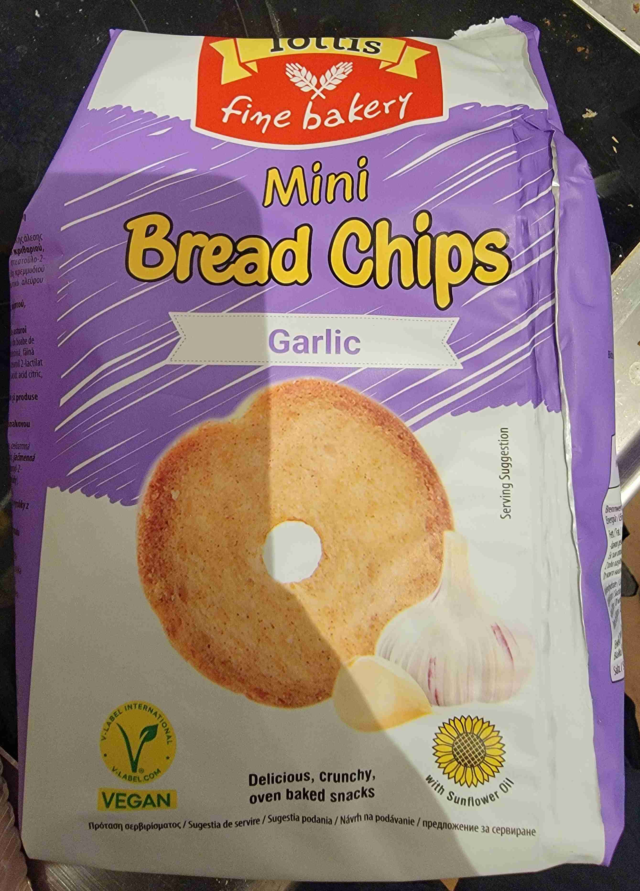 Mini Bread Chips Garlic