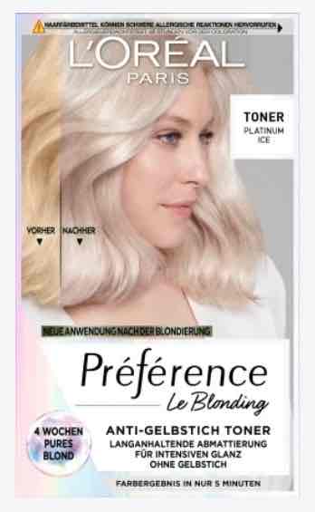 Préférence Le Blonding Toner Platinum Ice