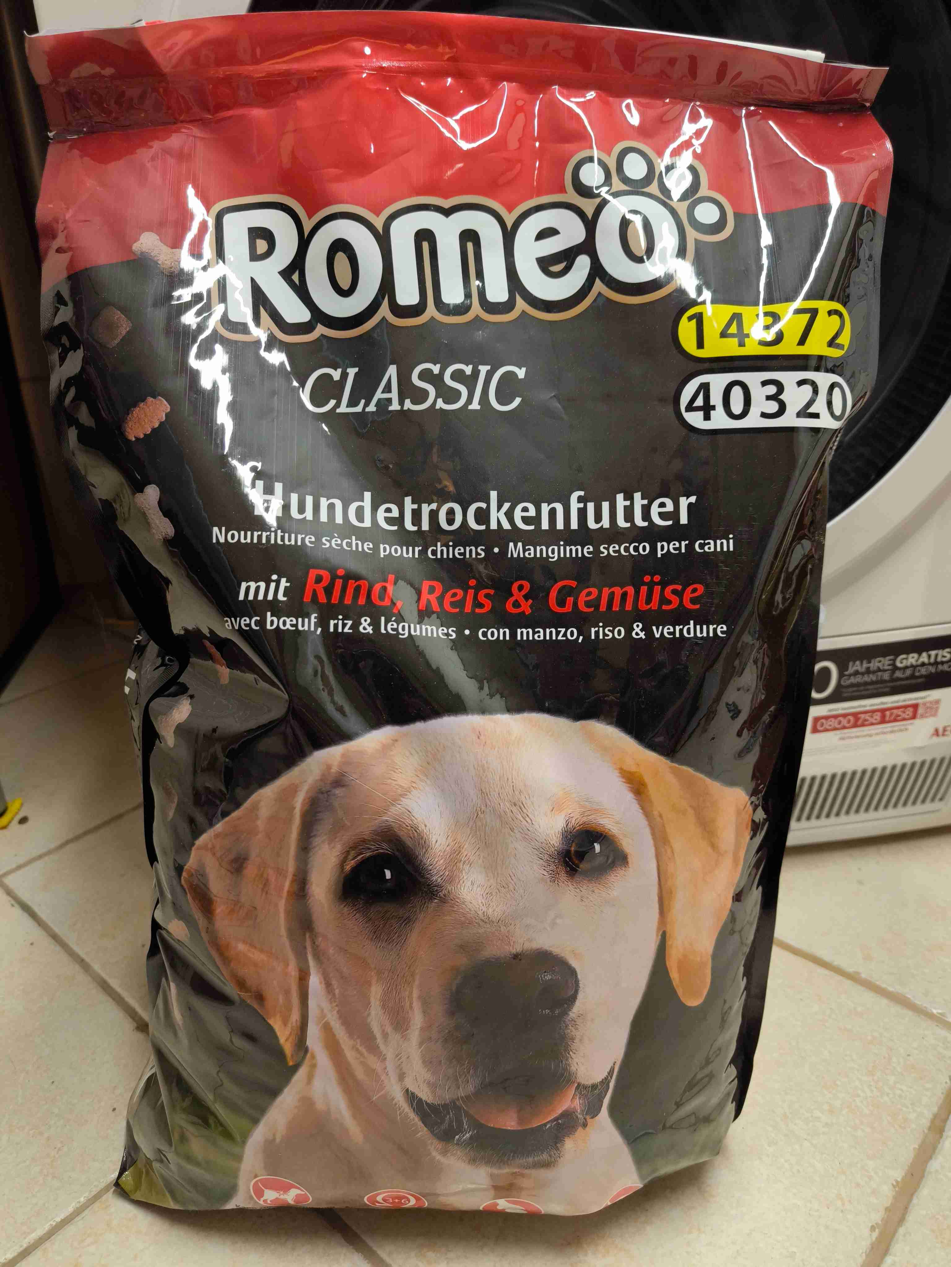 Hundetrockenfutter Rind