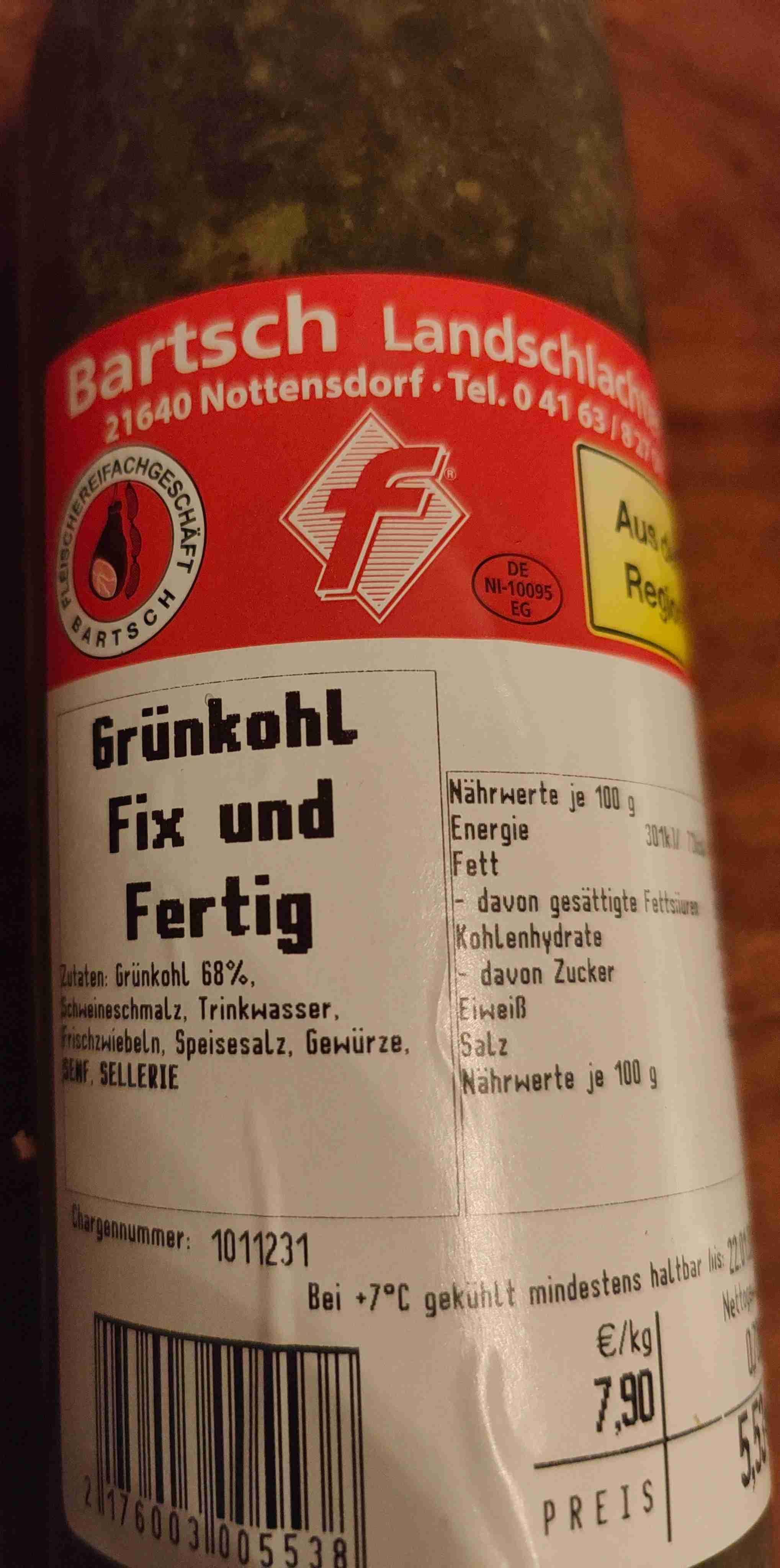 Grünkohl Fix und Fertig