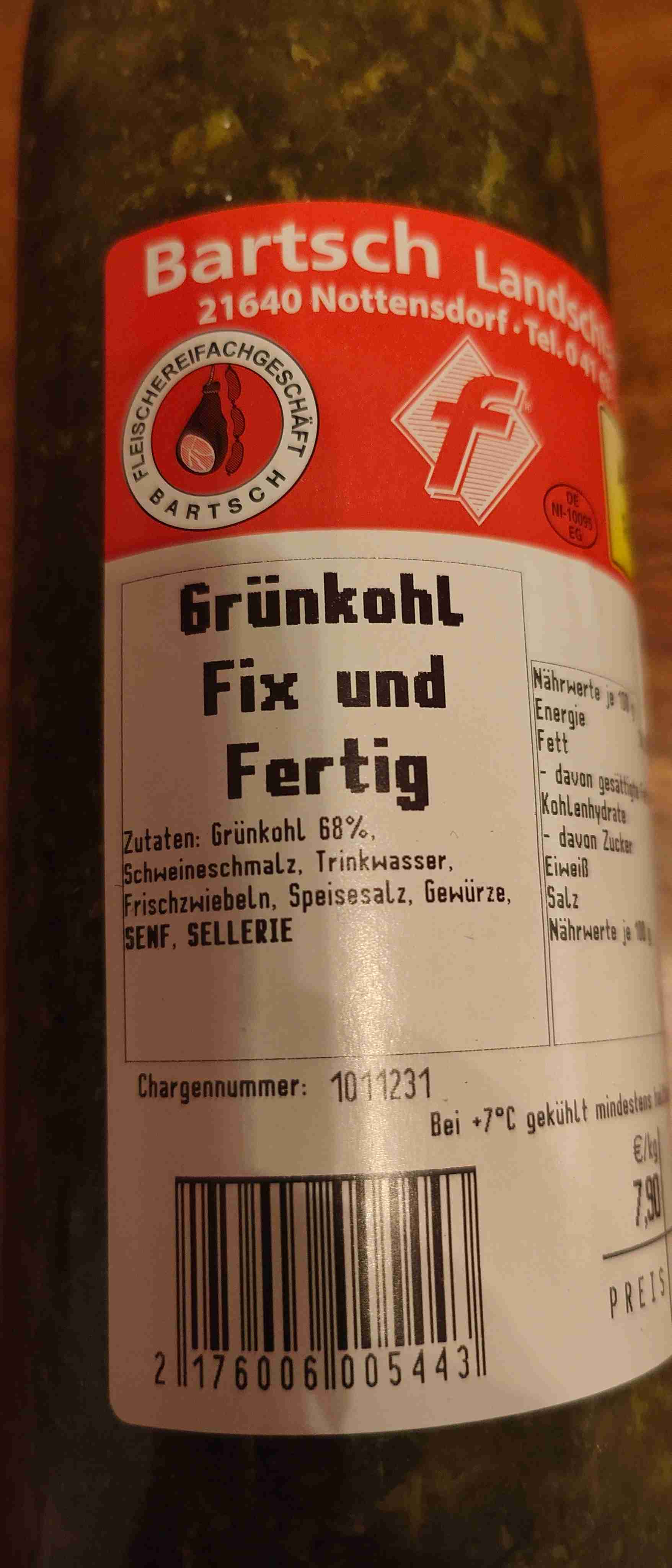 Grünkohl Fix und fertig 