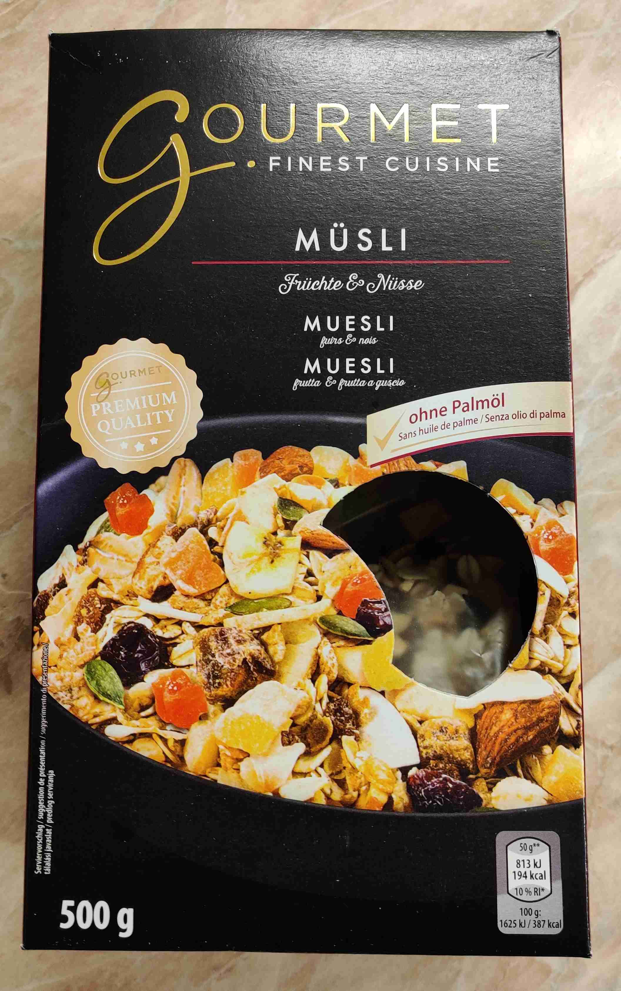 Gourmet muesli