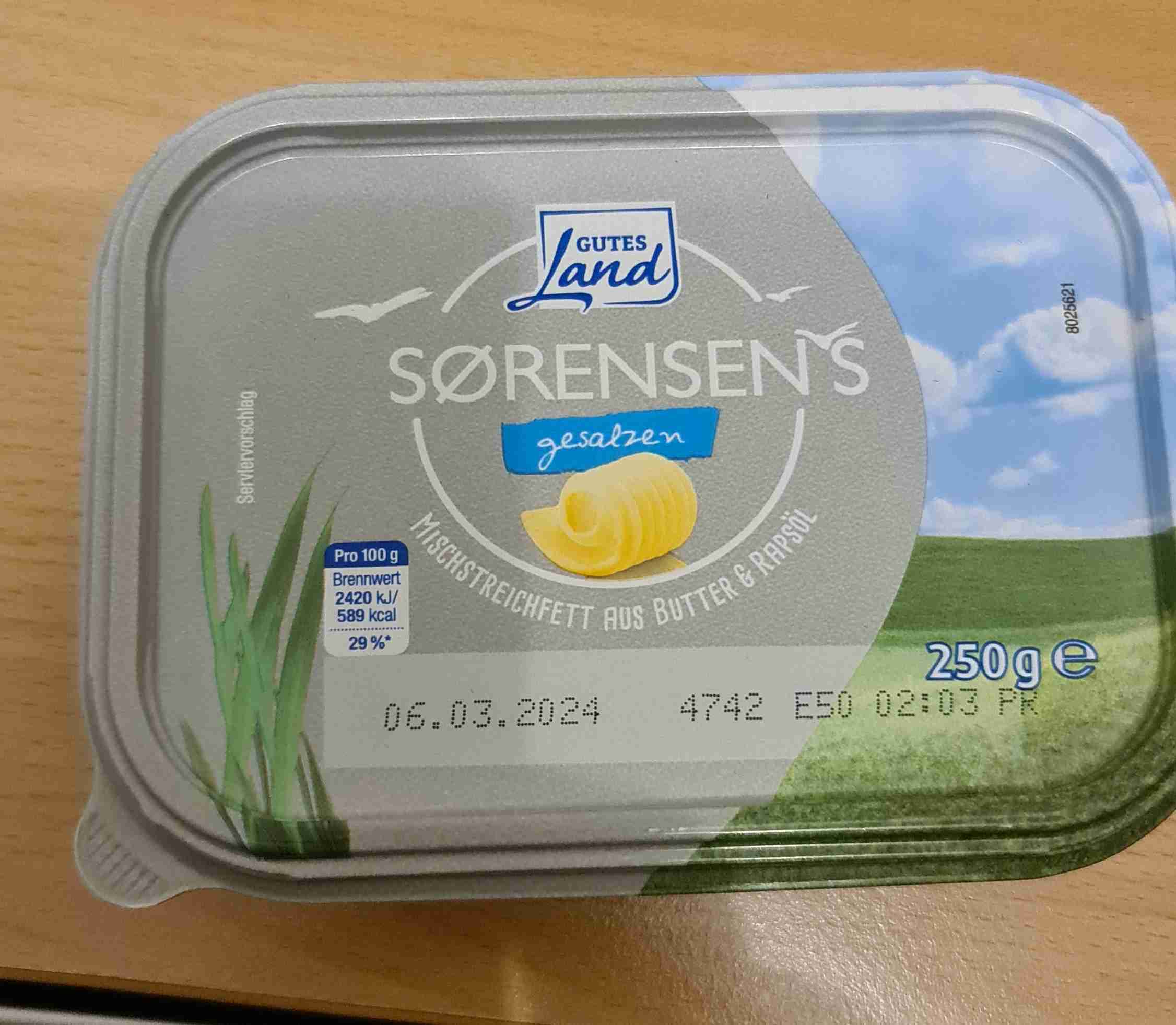 Butter mit Rapsöl