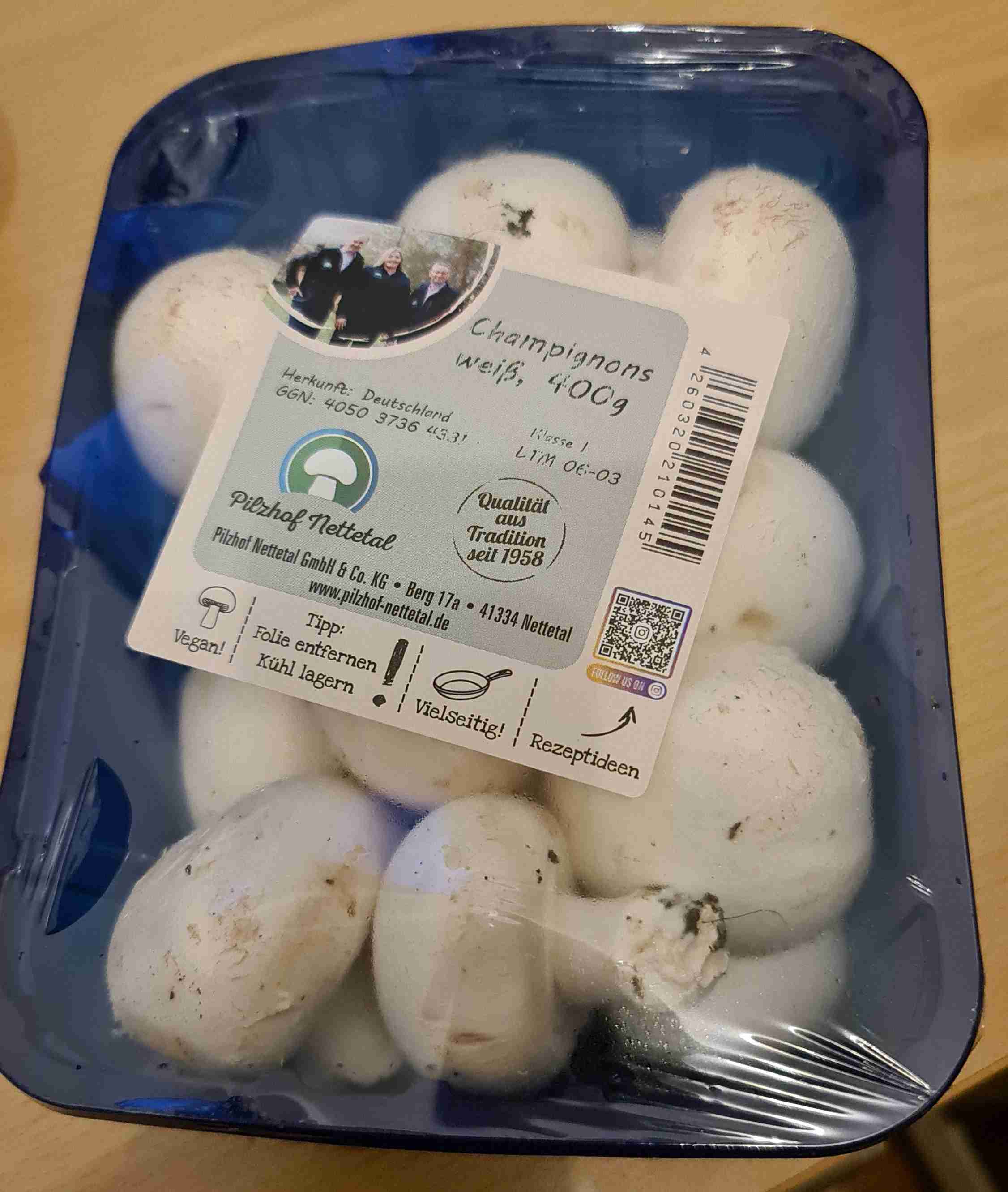 Champignons, weiß