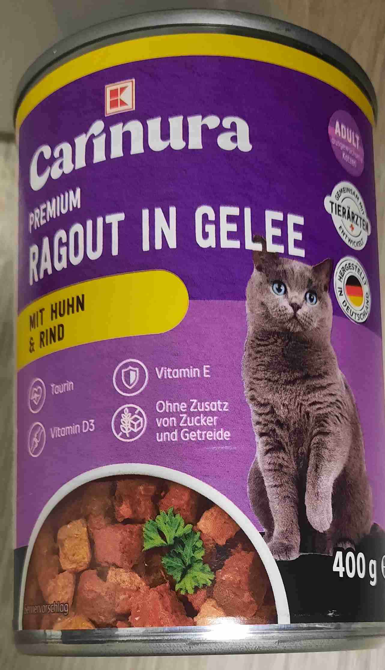 Ragout in Gelee mit Huhn & Rind
