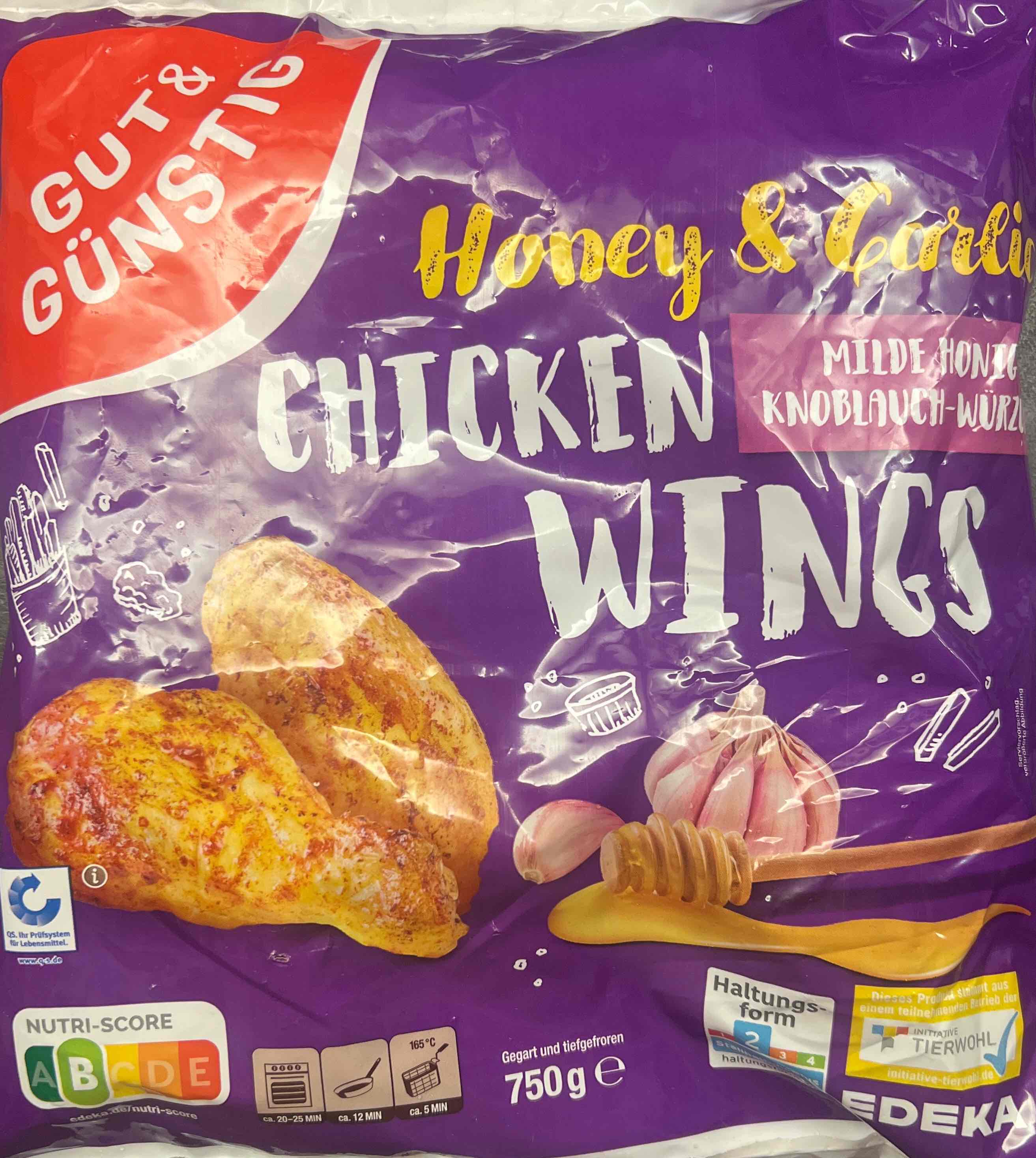 Chicken Wings - Milde Knoblauch-Honig-Würzung