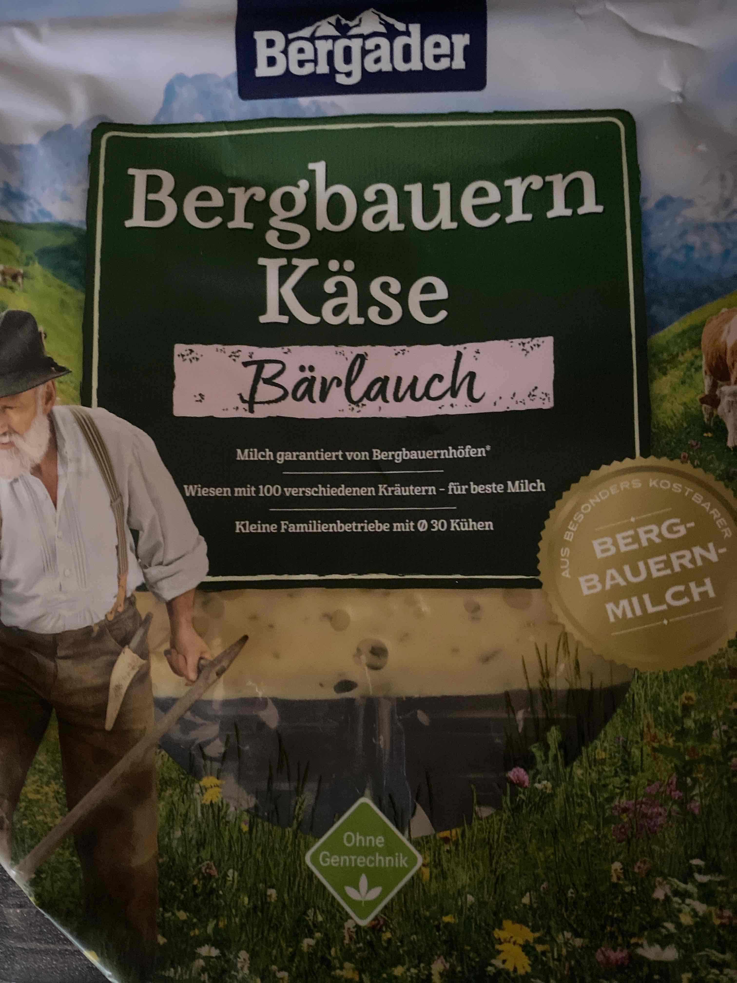 Bergbauern Käse Bärlauch
