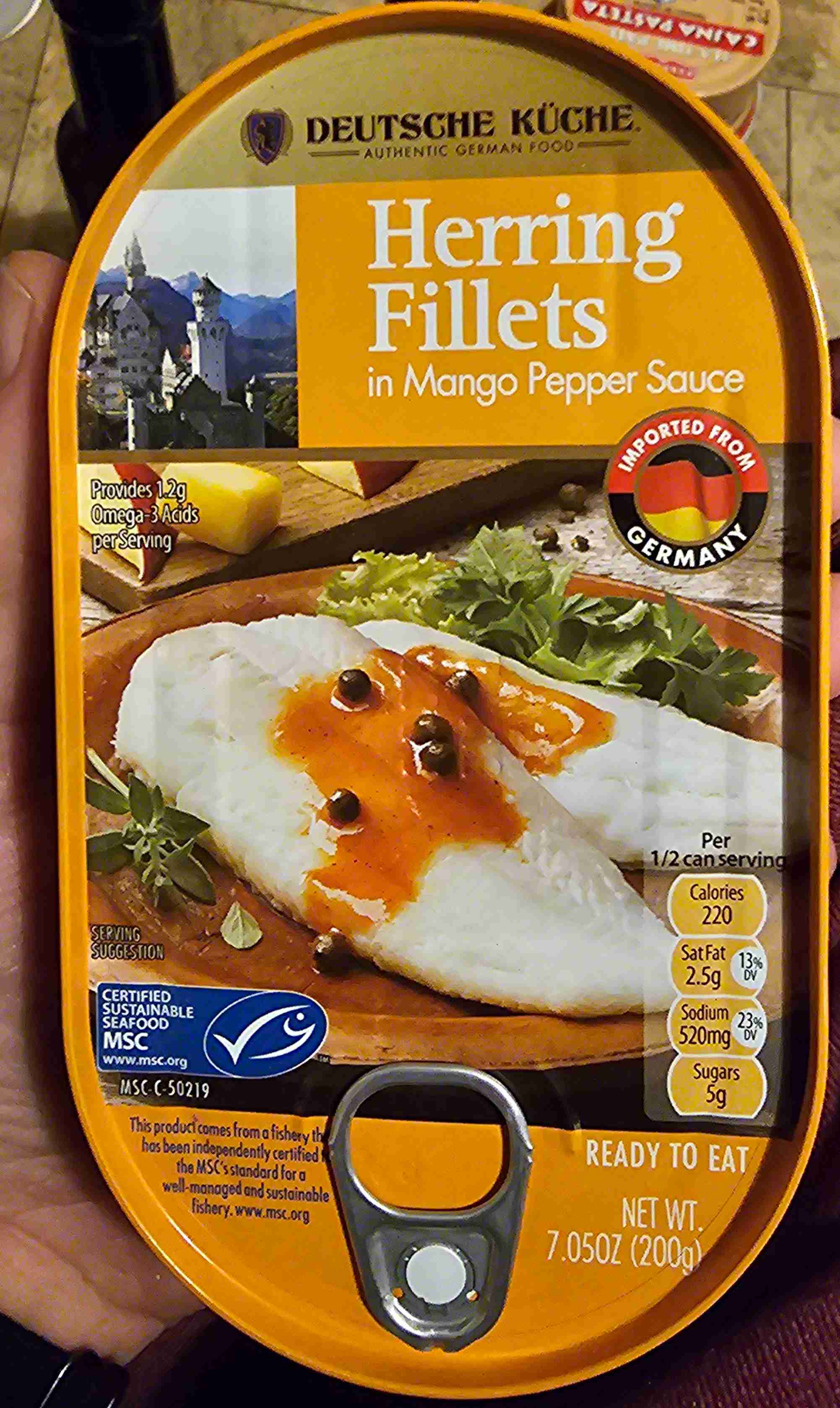 Herring fillets in Mango Pepper Sauce