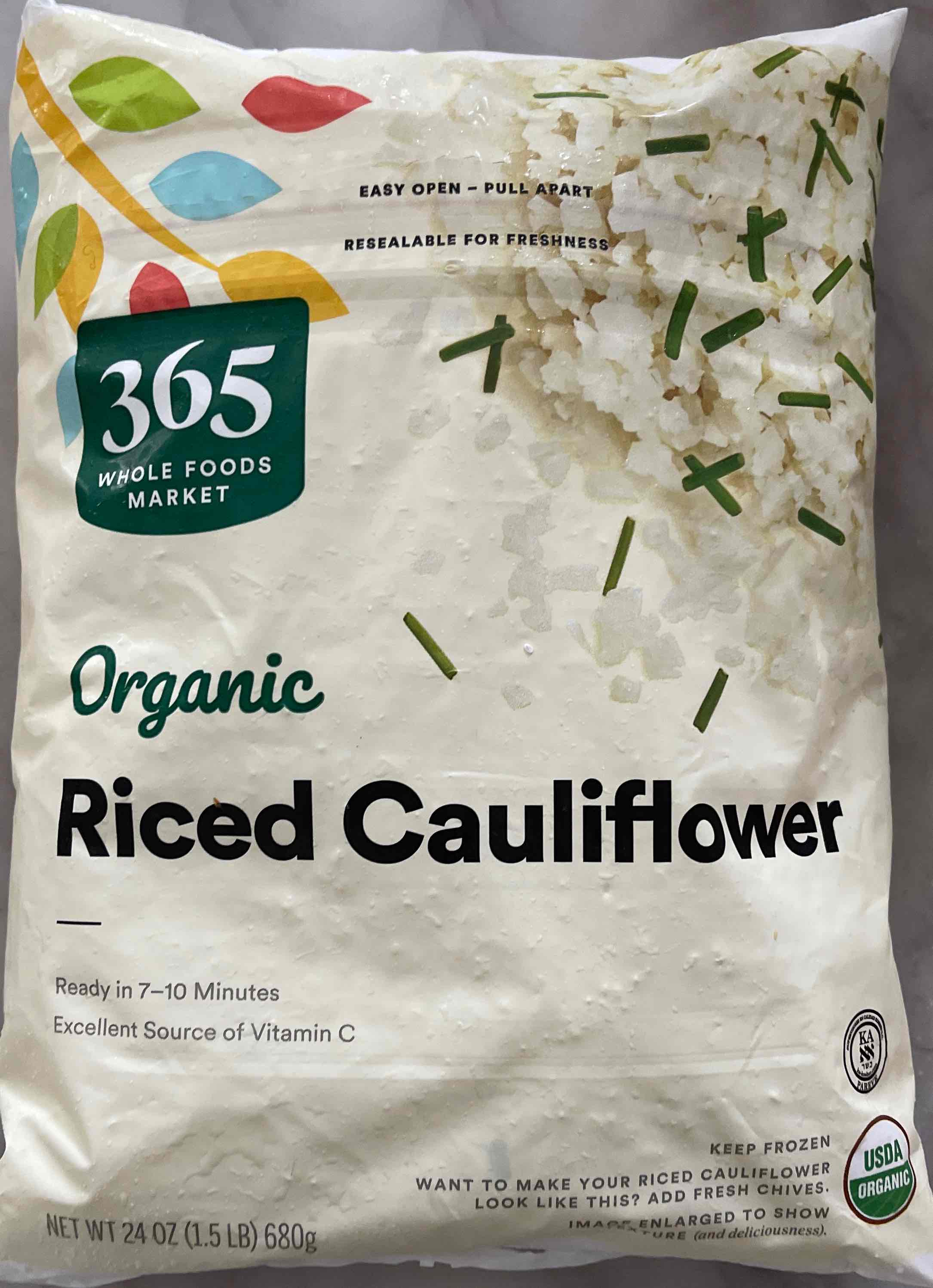Organic Riced Cauliflower