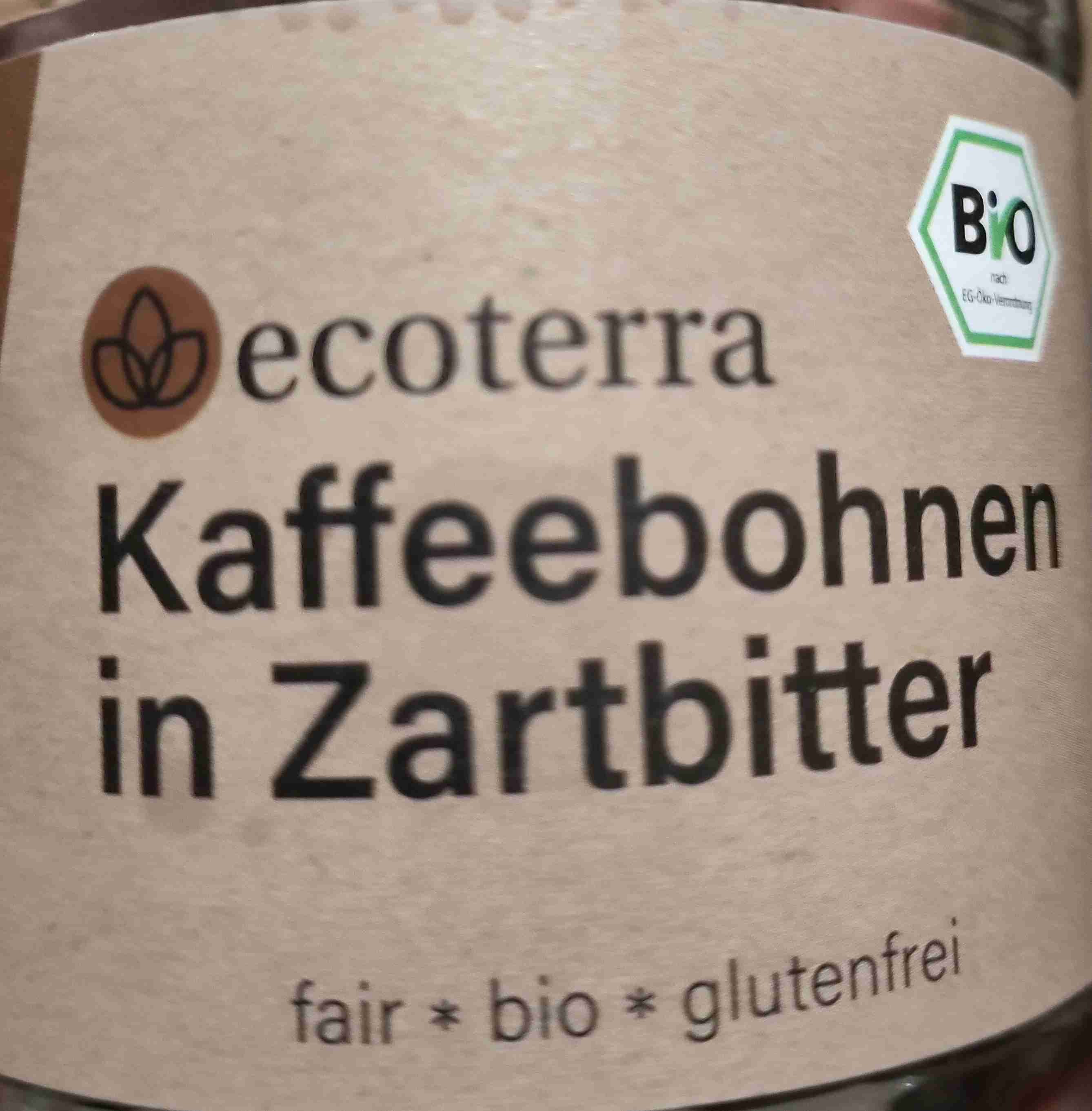Kaffeebohnen in Zartbitter 
