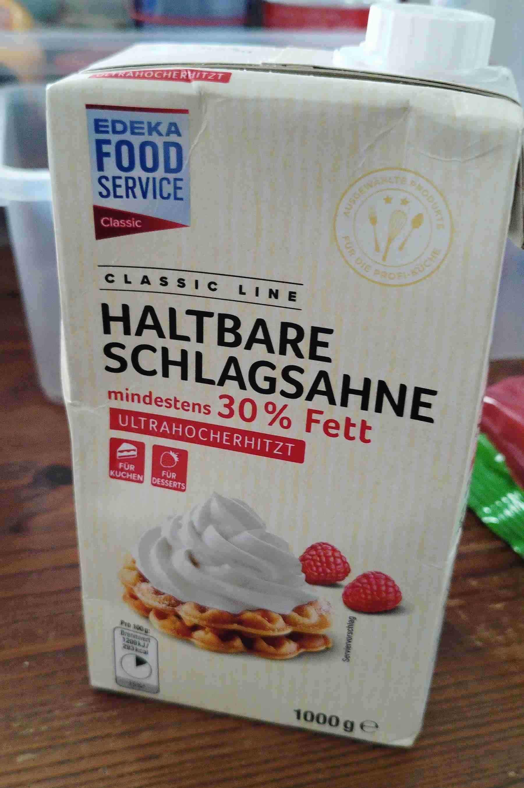 Haltbare Schlagsahne