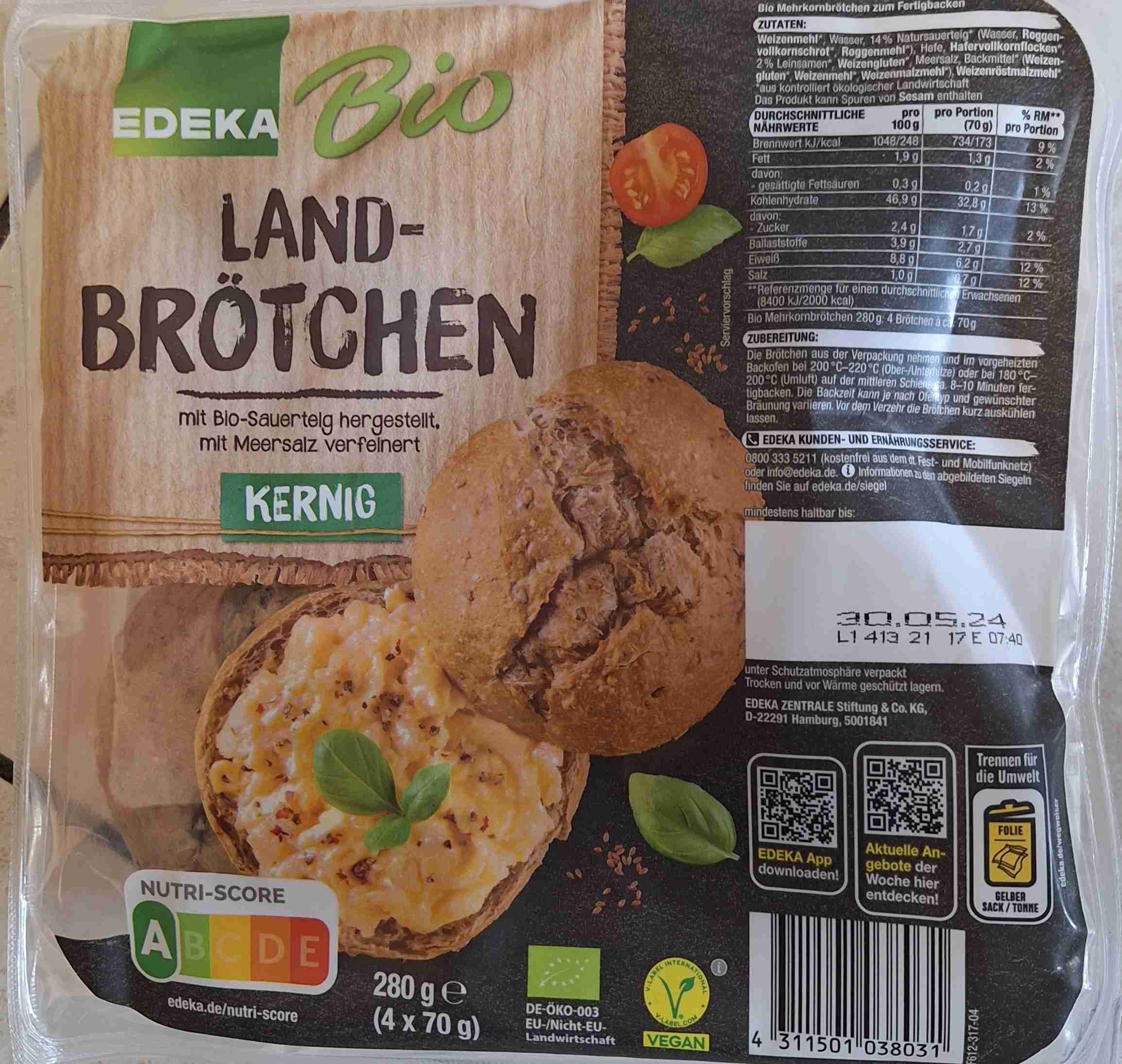 Aufbackbrötchen