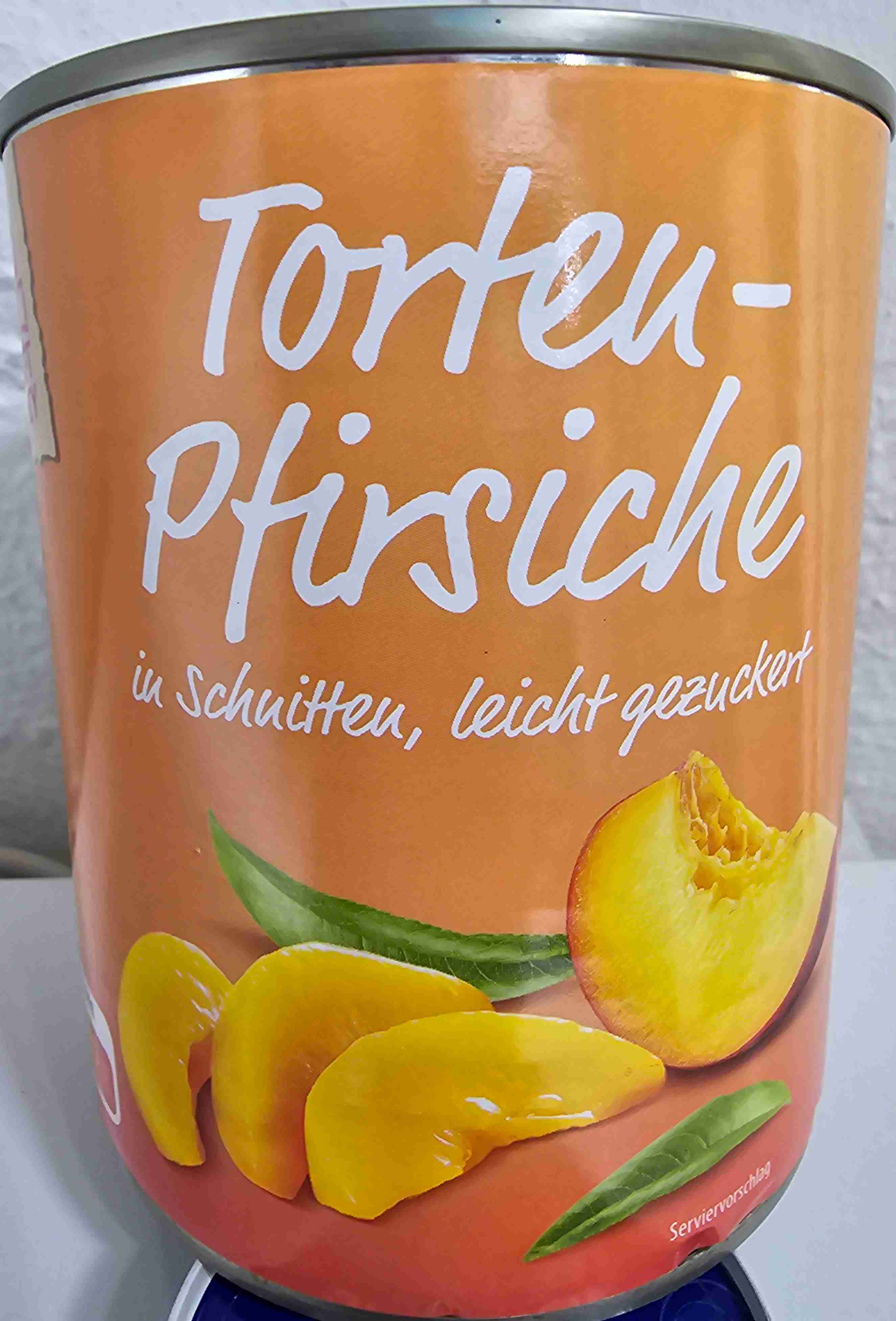 Torten-Pfirsiche in Scheiben 