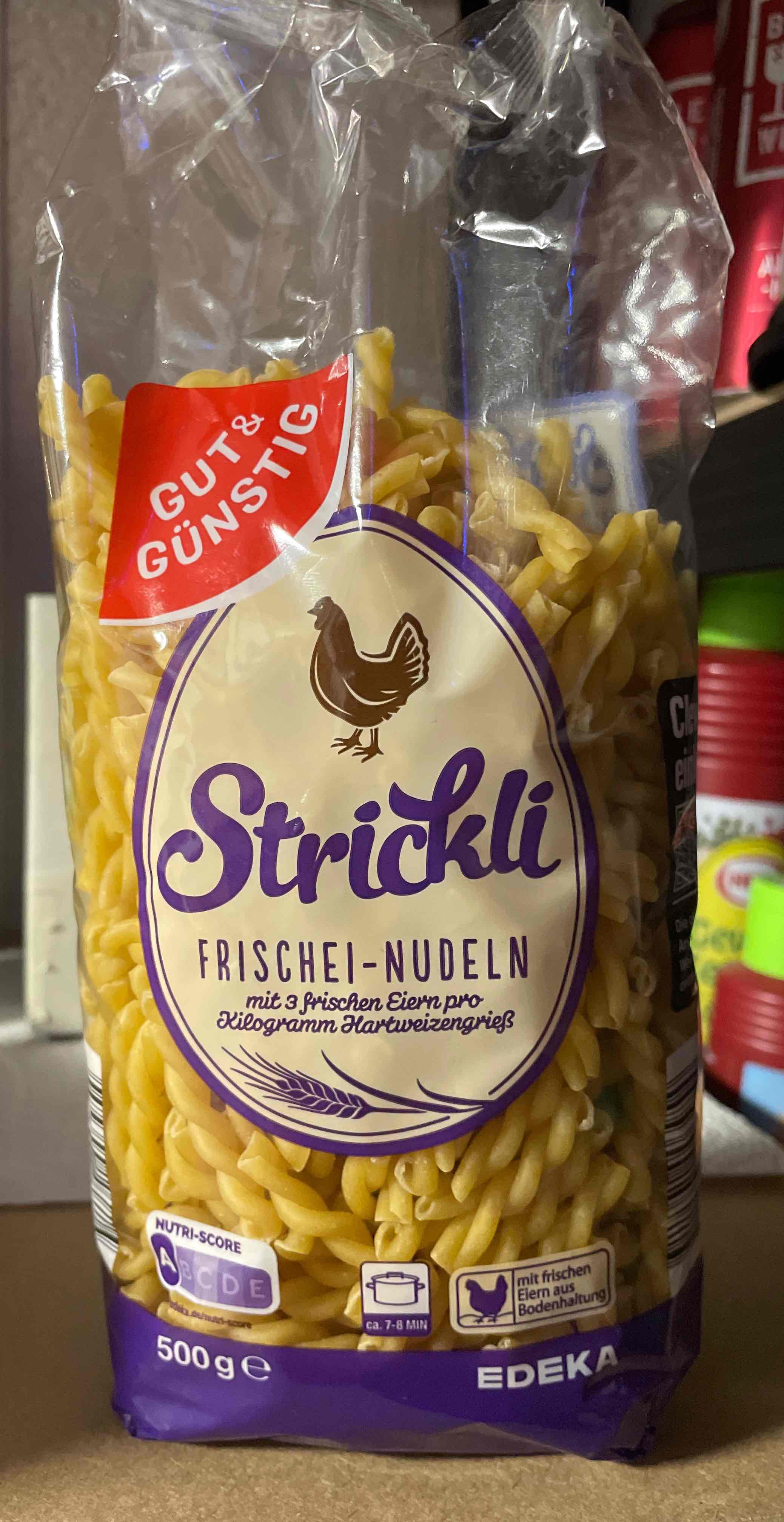Strickli, Frische Nudeln 
