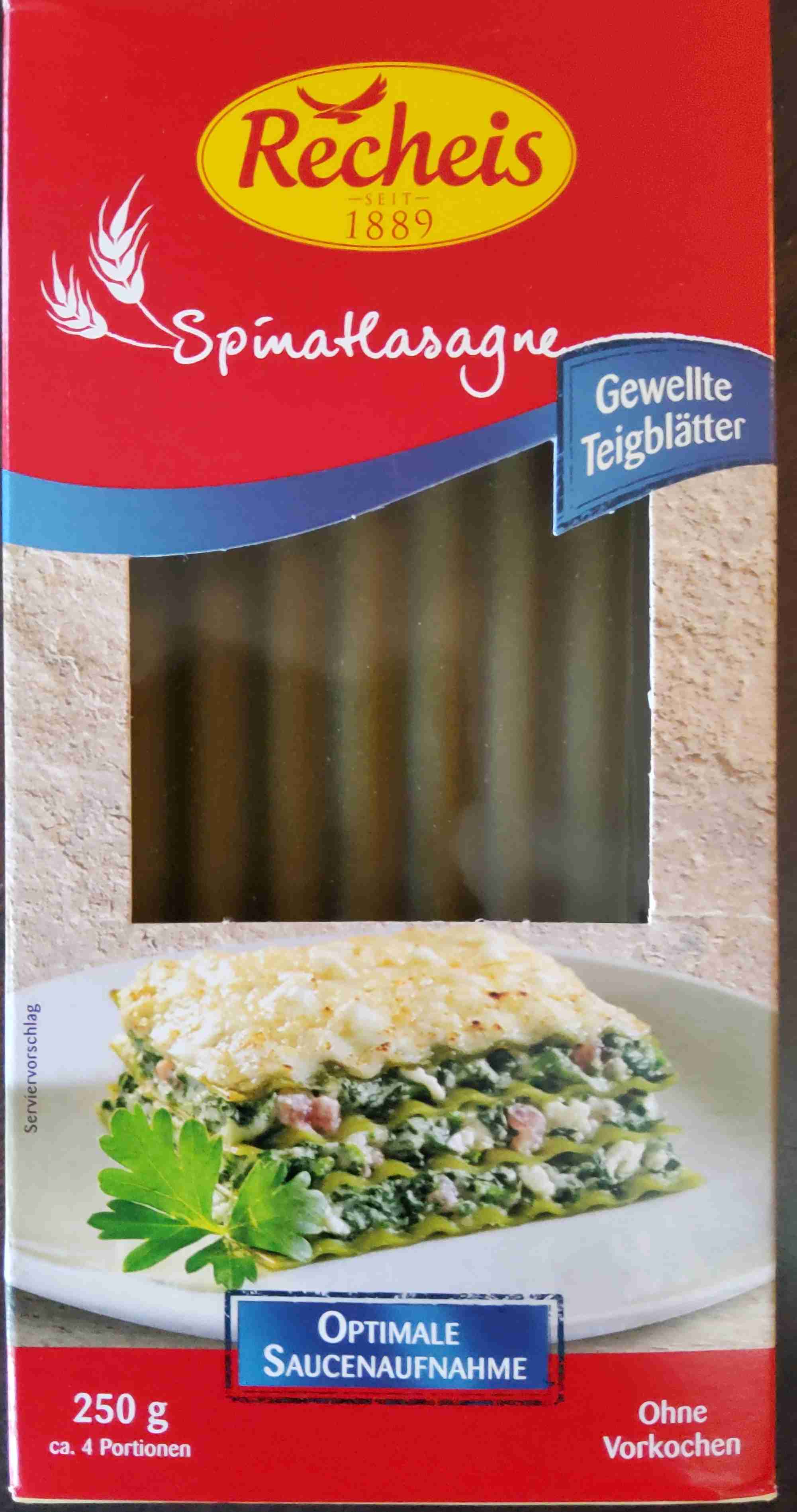 Spinatlasagne Blätter