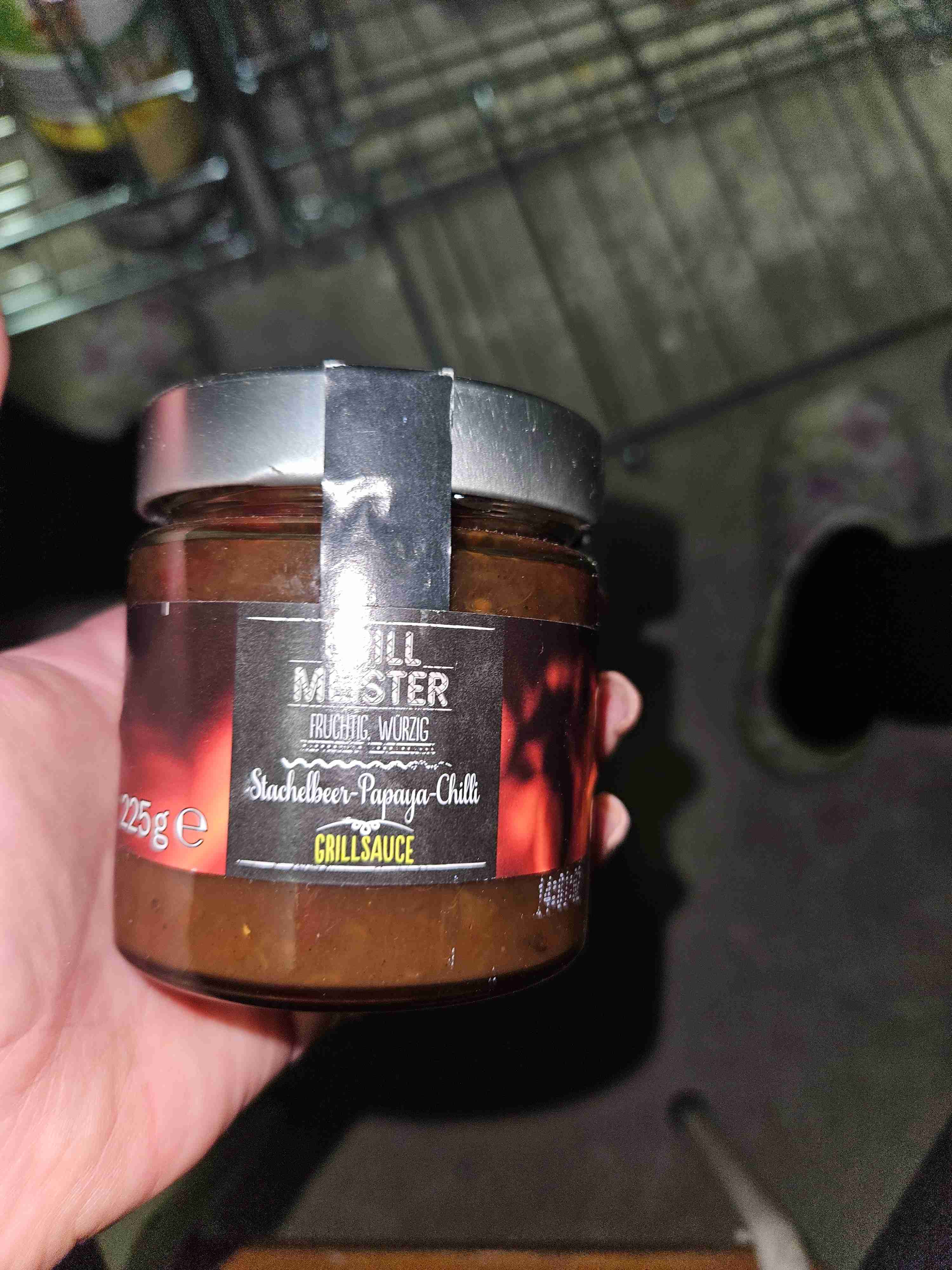 Grillsauce Stachelbeer-Papaya-Chilli