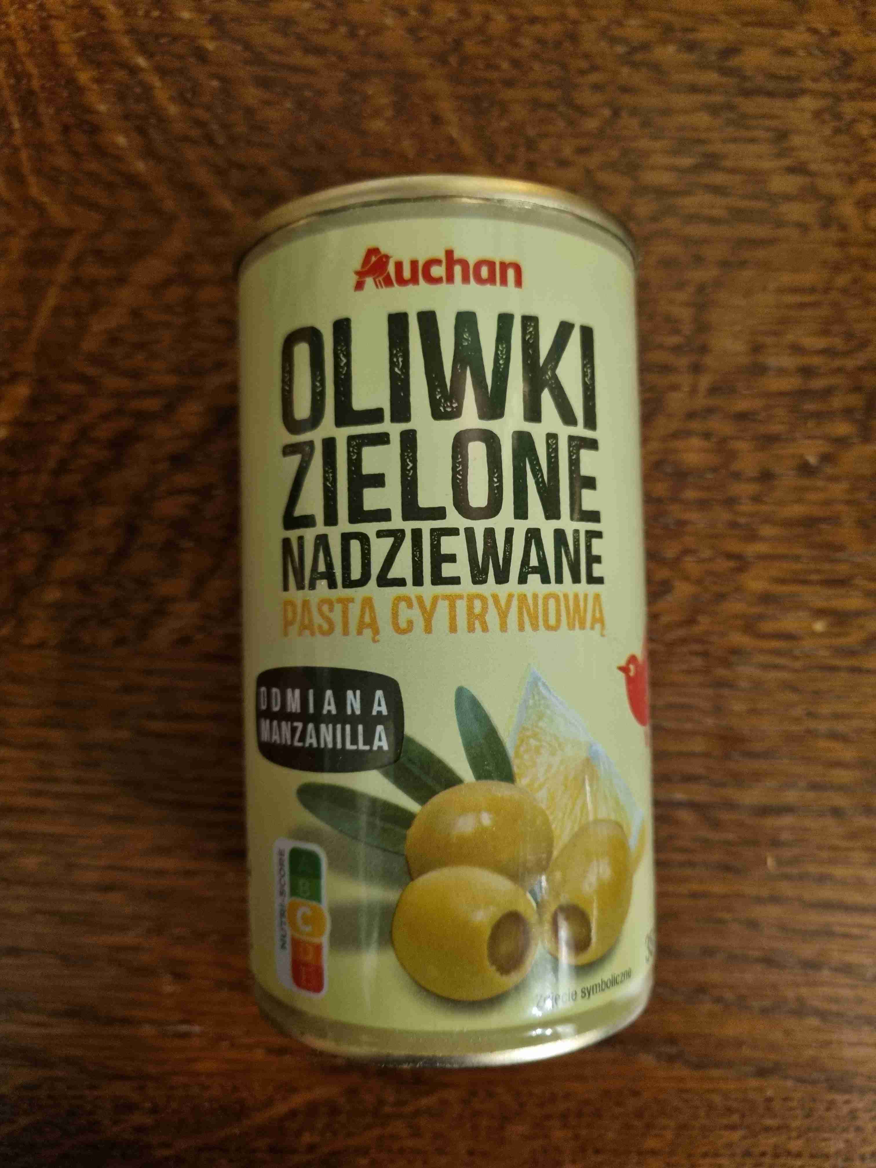 Oliwki zielone nadziewana pastą cytrynową 