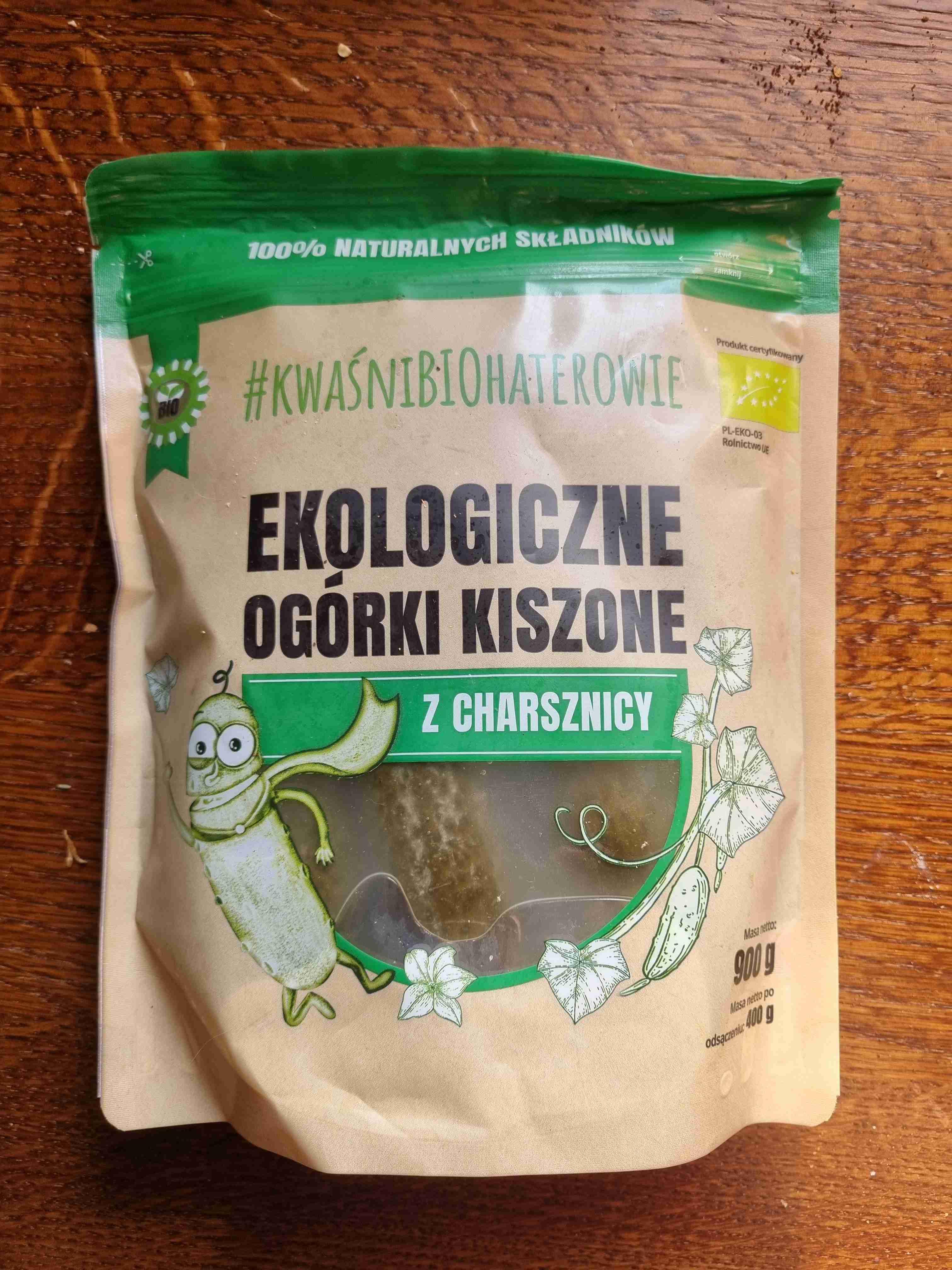 Ekologiczne ogórki kiszone