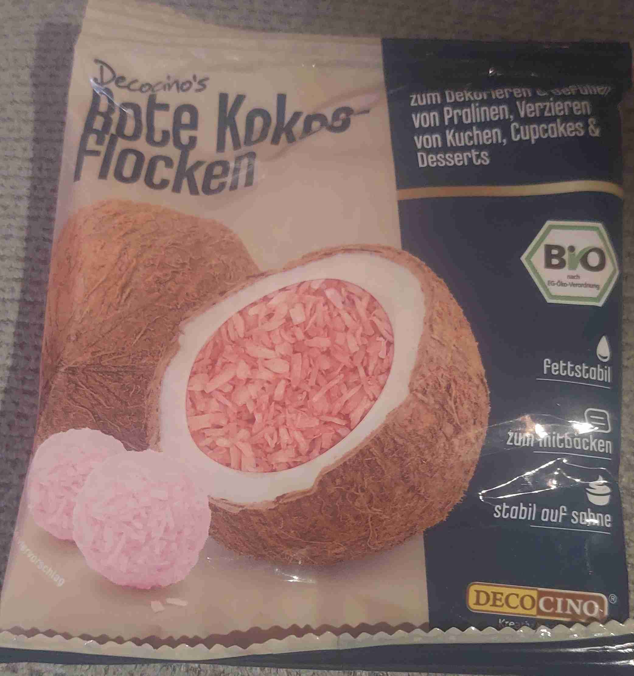 Rote Kokosflocken
