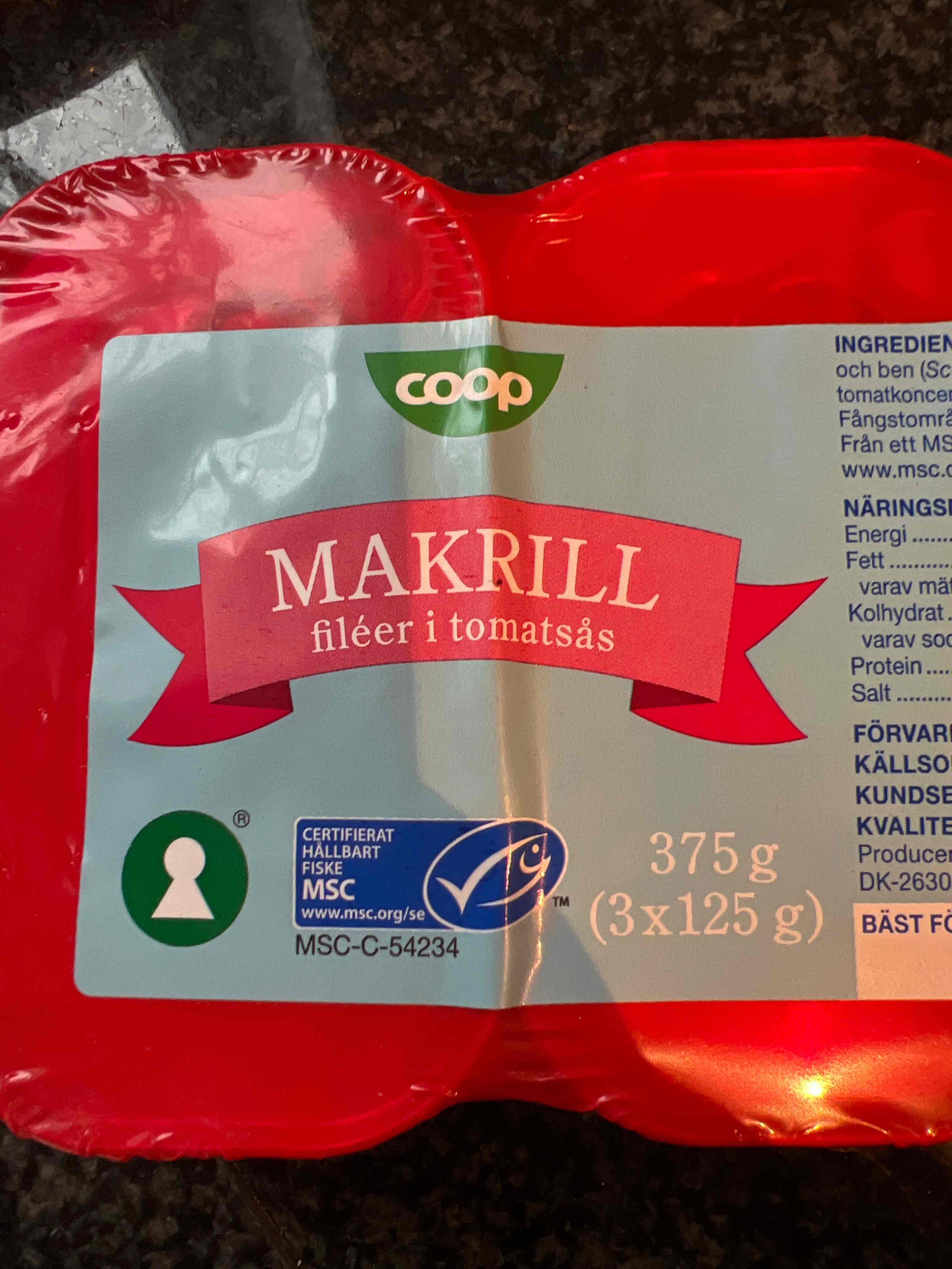 Makrill i tomatsäs