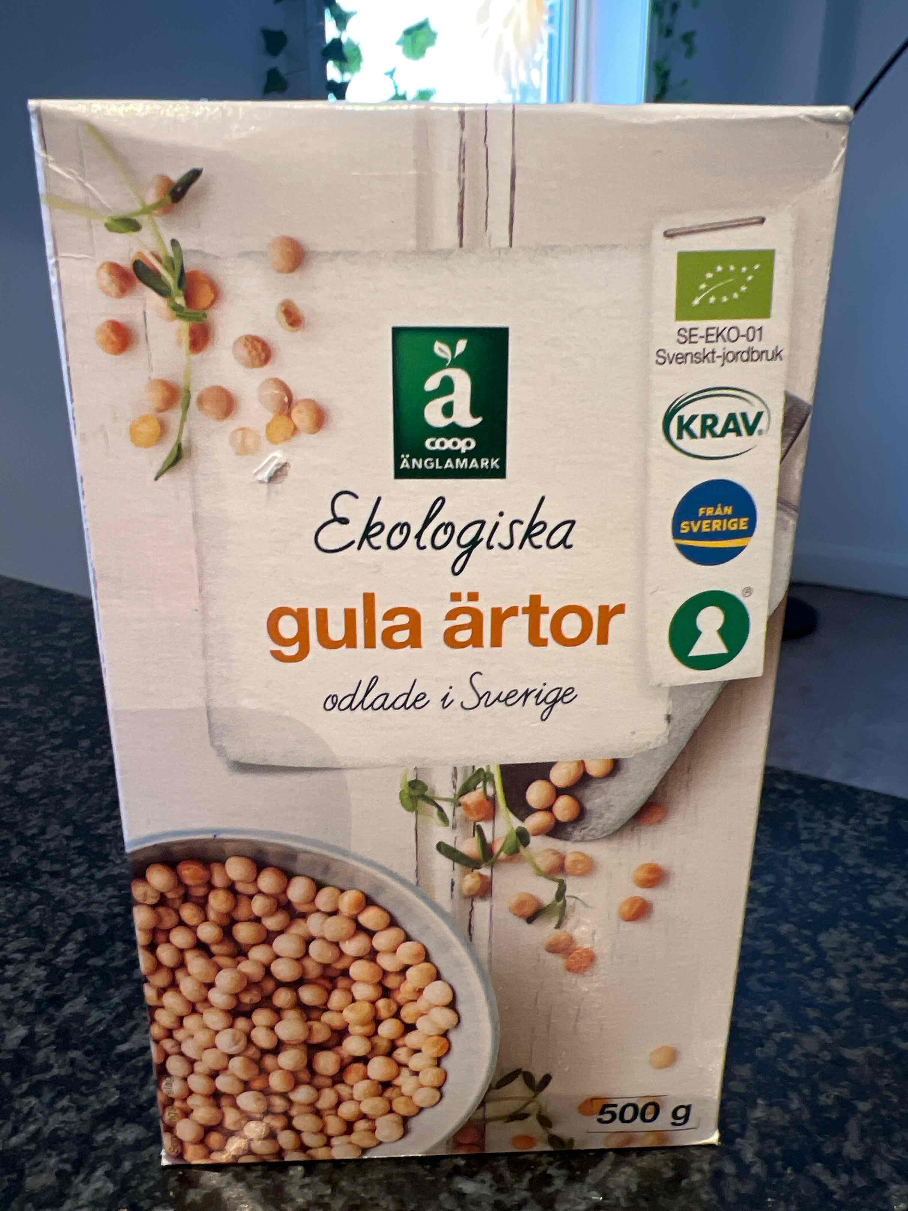 Ekologiska gula ärtor