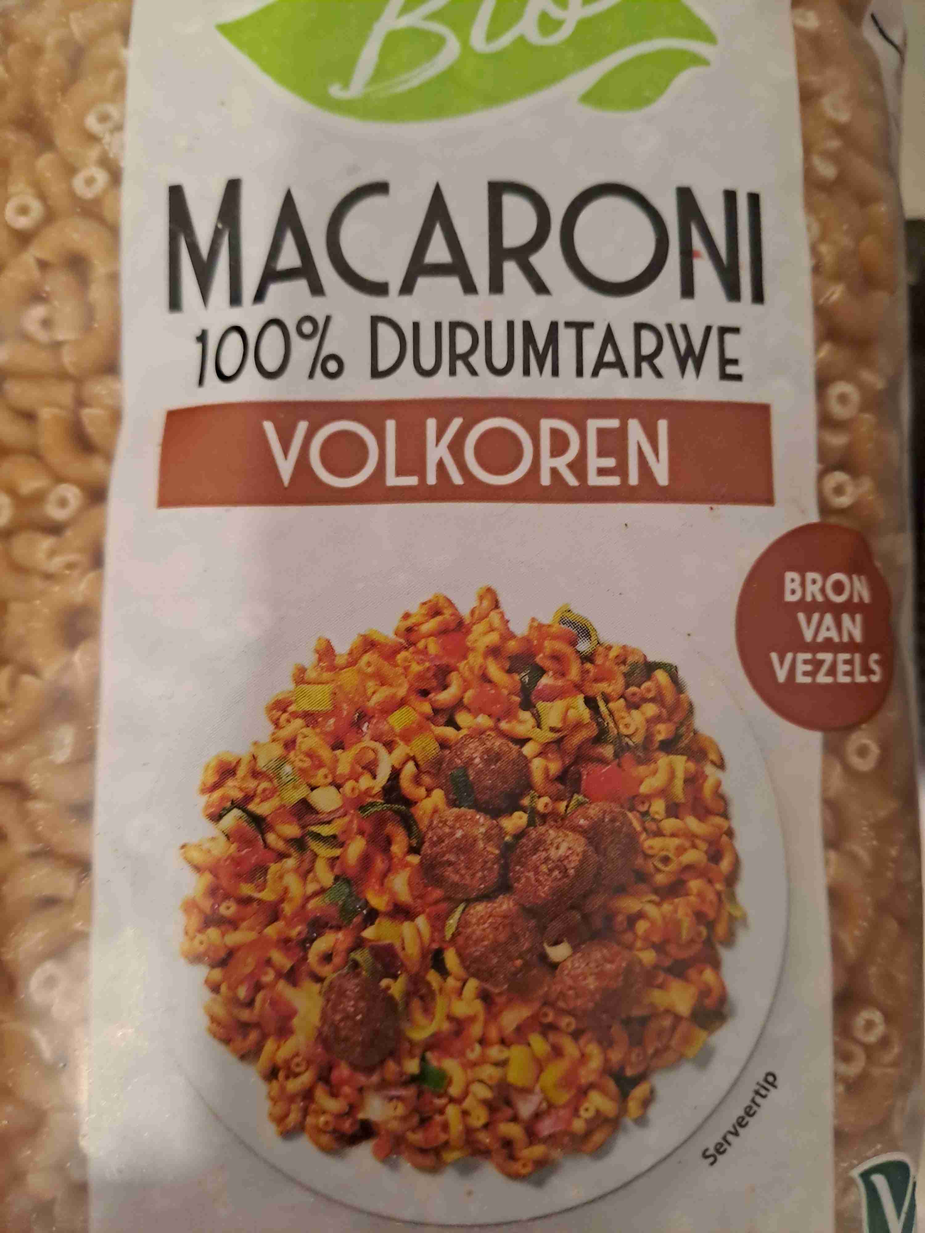 Macaroni volkoren bio