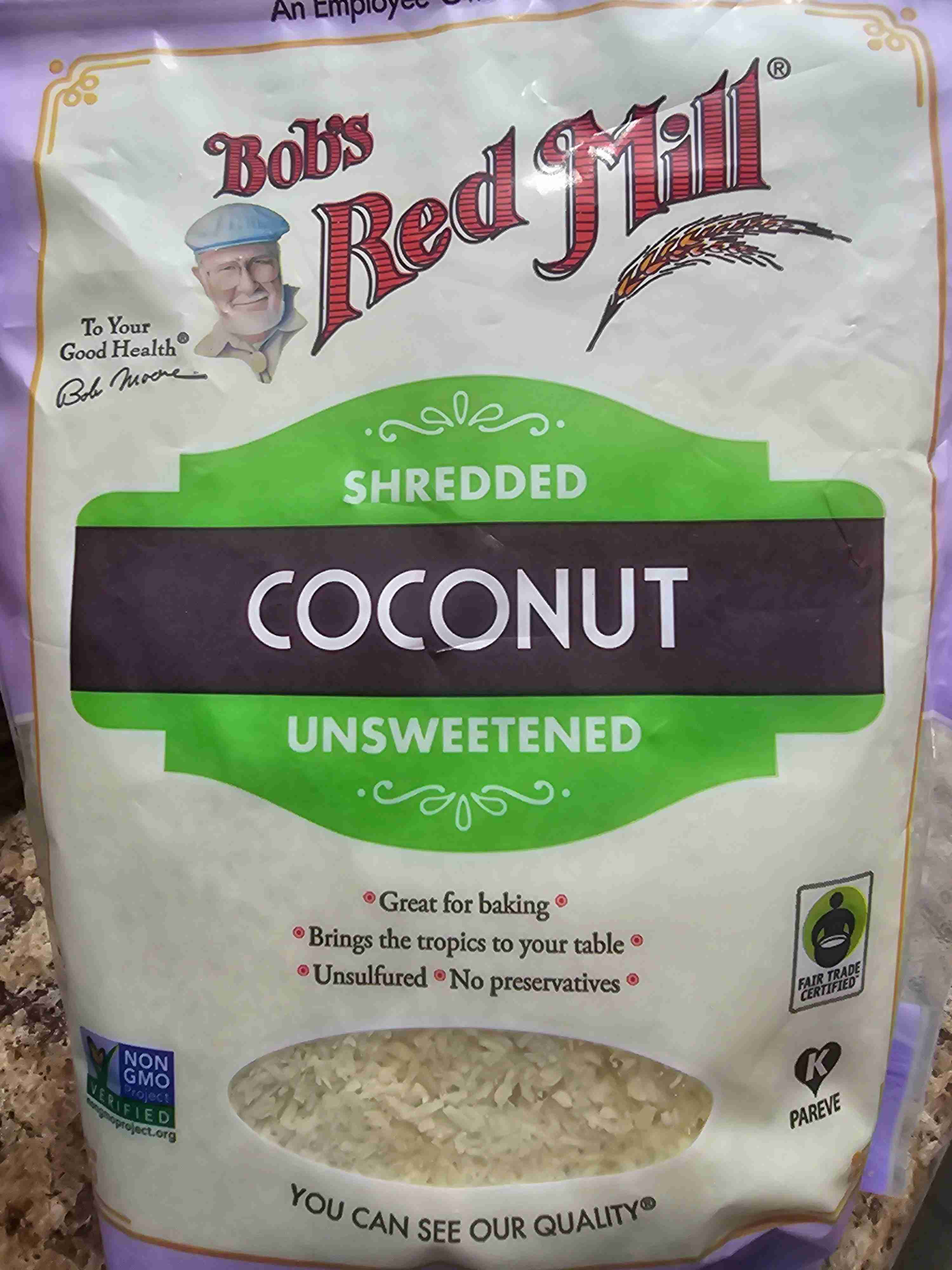 Shredded coconut unsweetened 