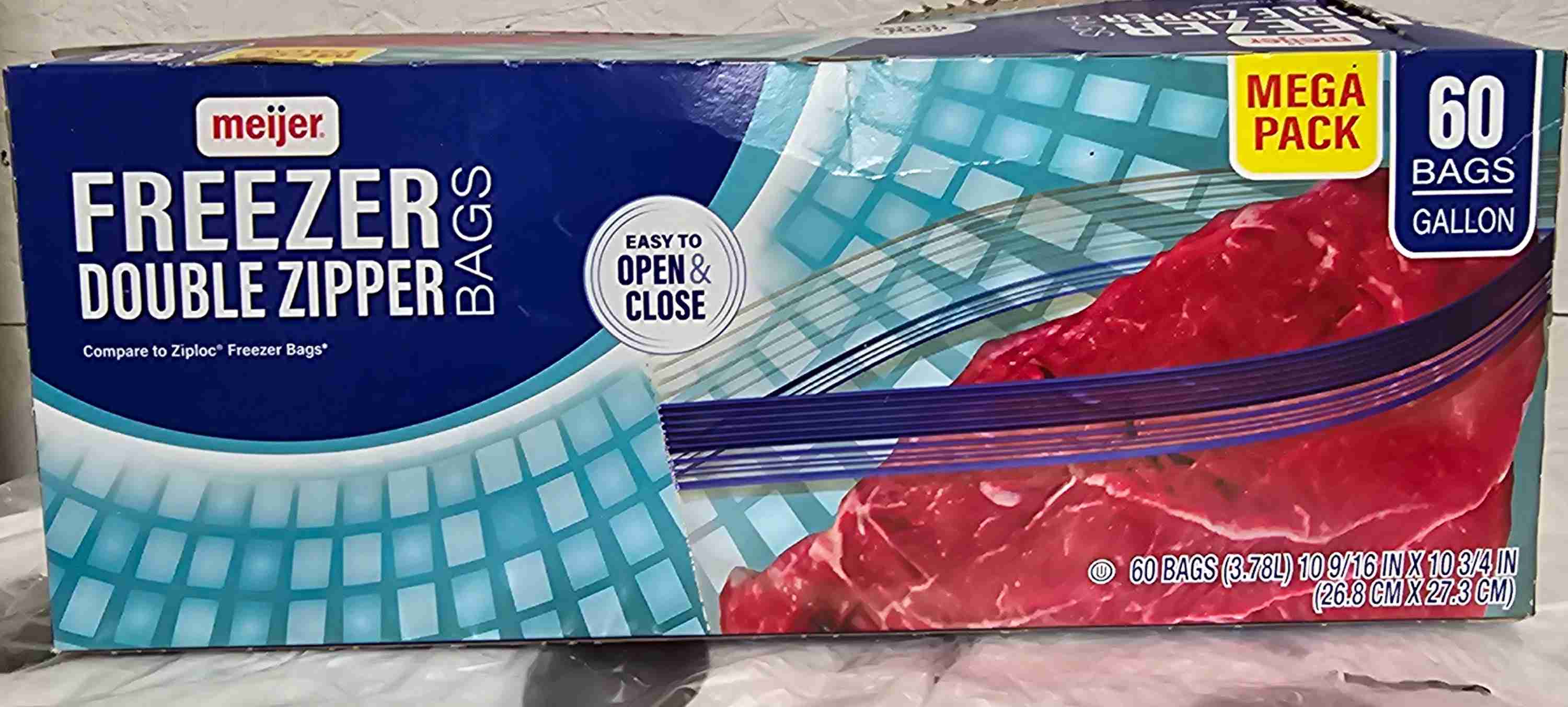 Gallon freezer bags