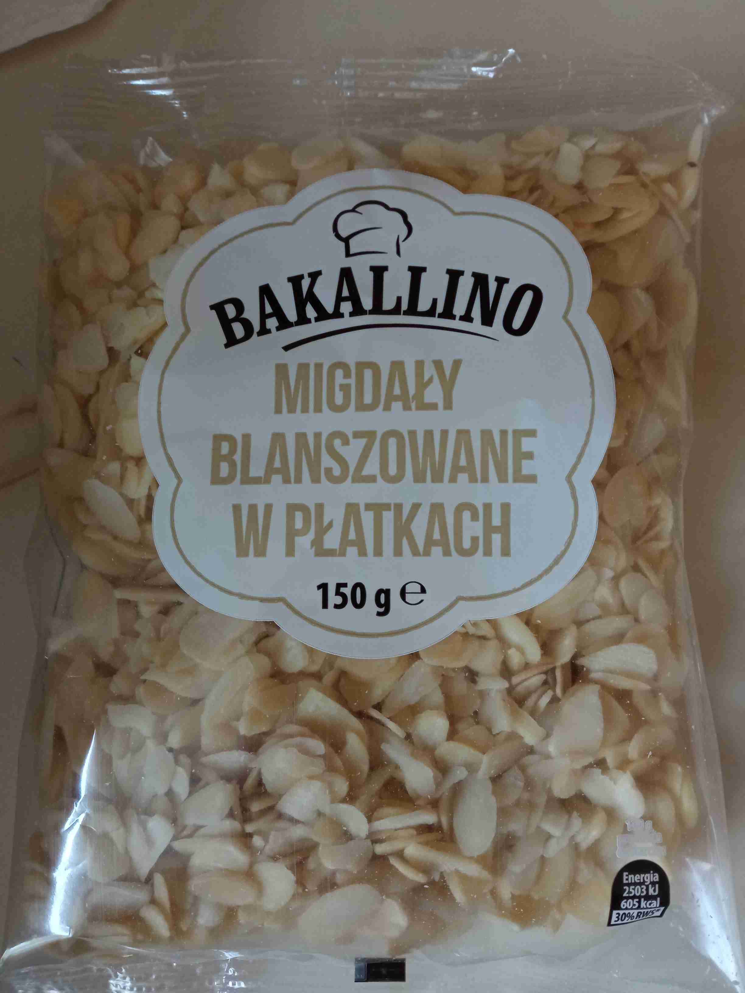 Migdały blanszowane w płatkach