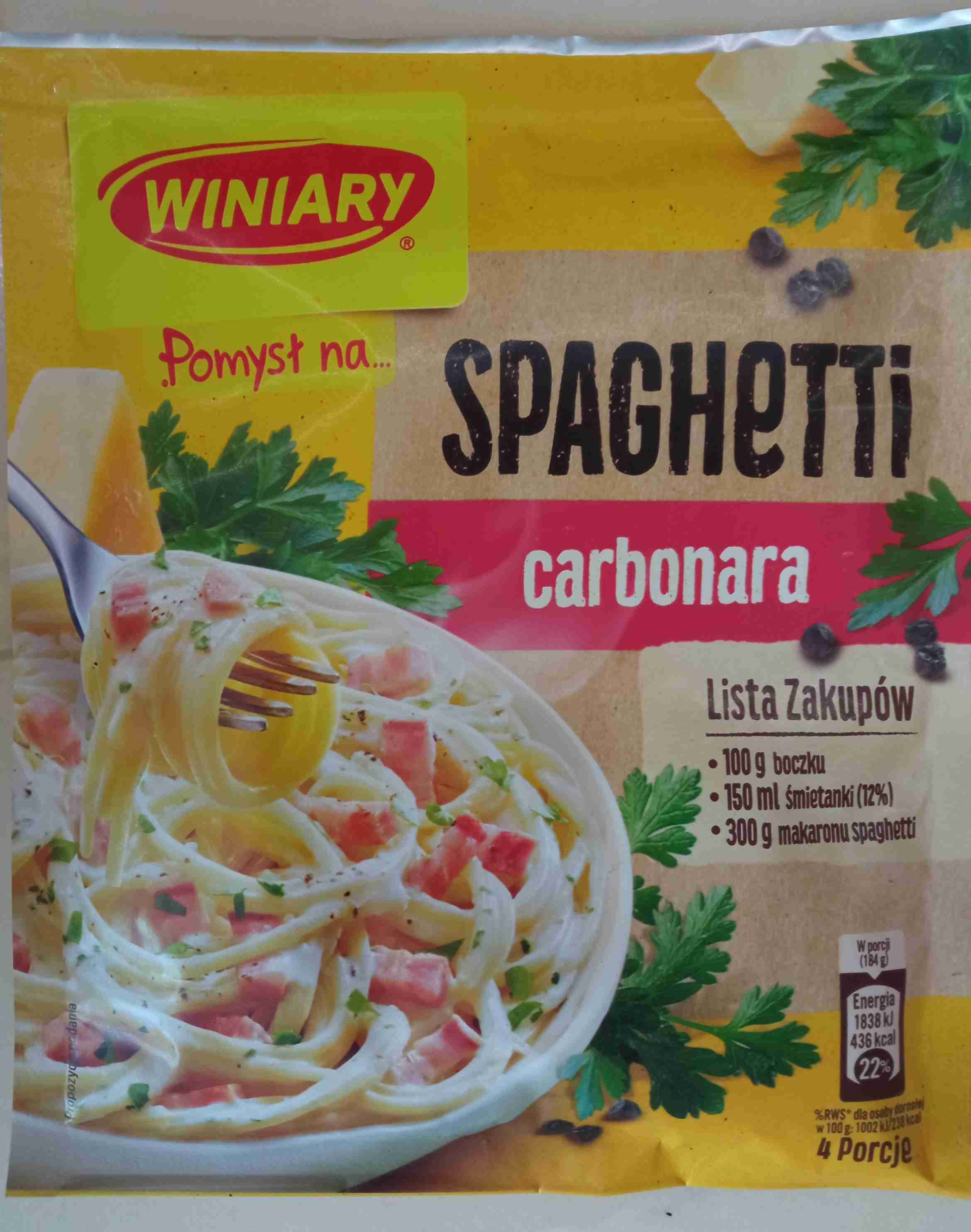 Pomysł na... spaghetti carbonara