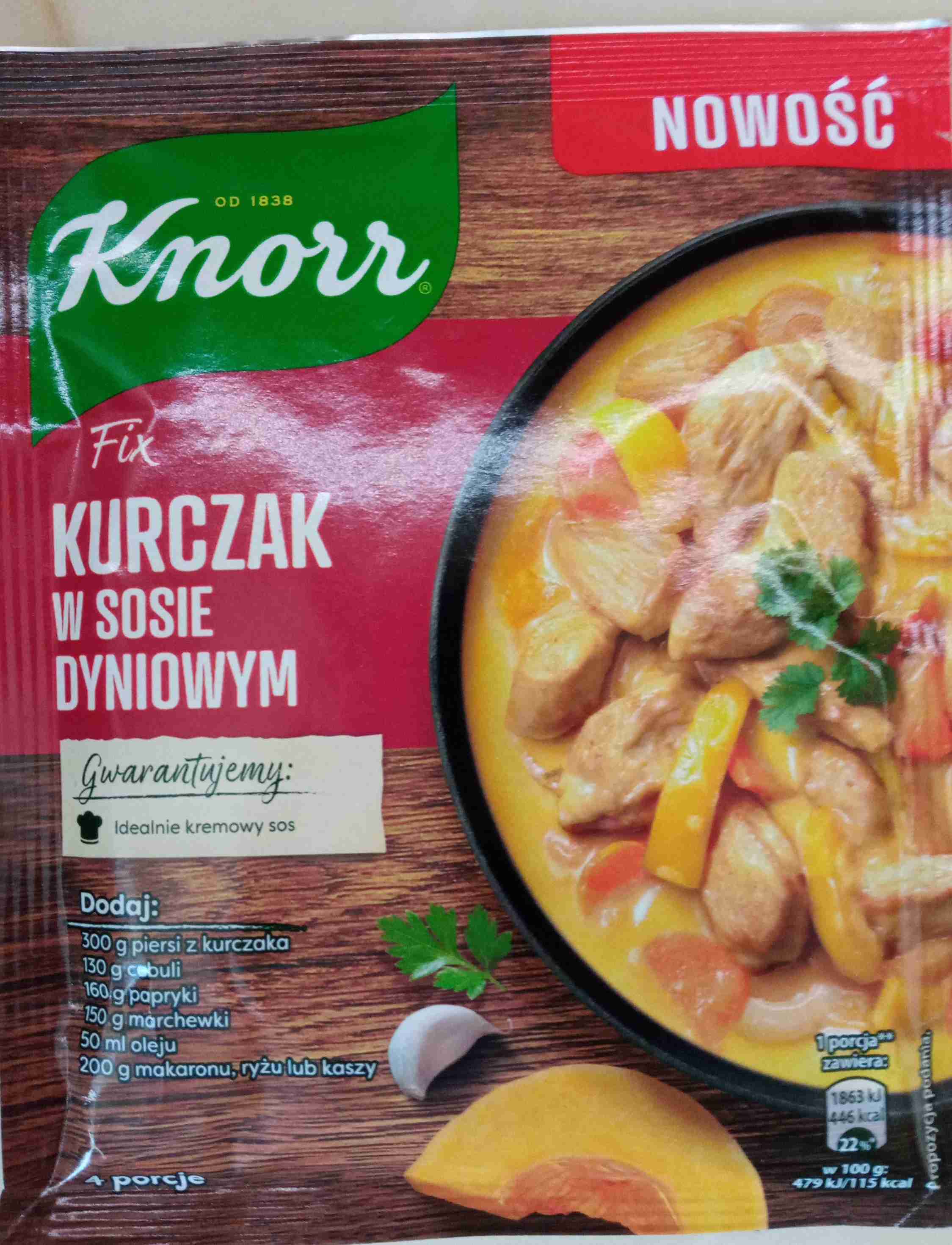Fix kurczak w sosie dyniowym