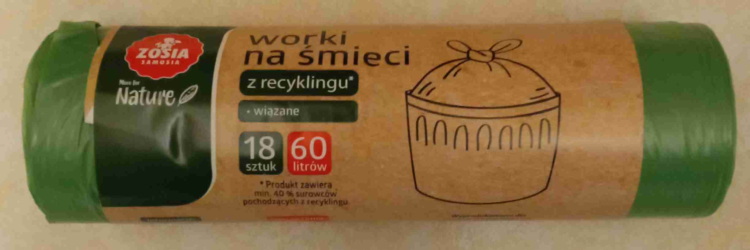 Worki na śmieci 60l