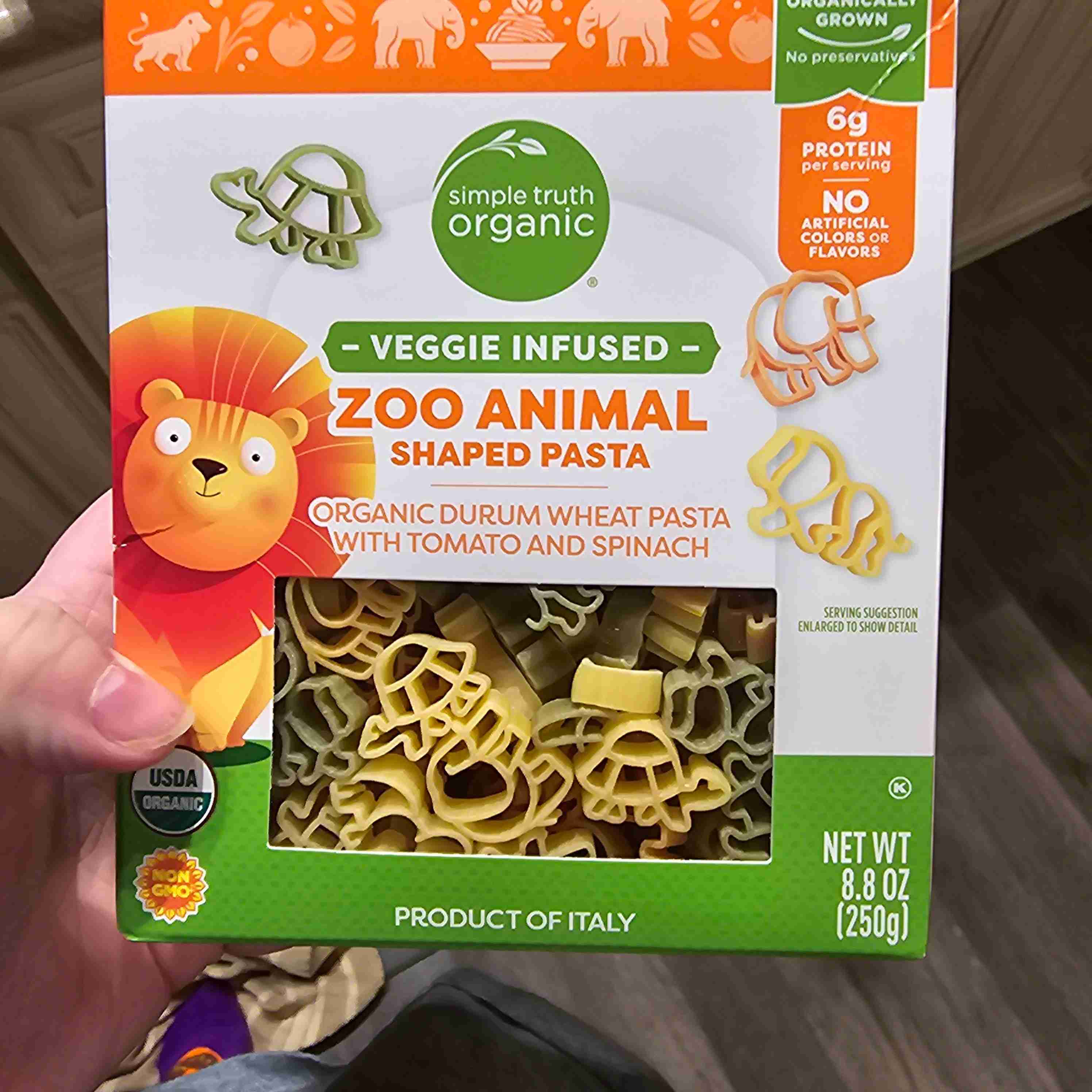 Zoo animal pasta