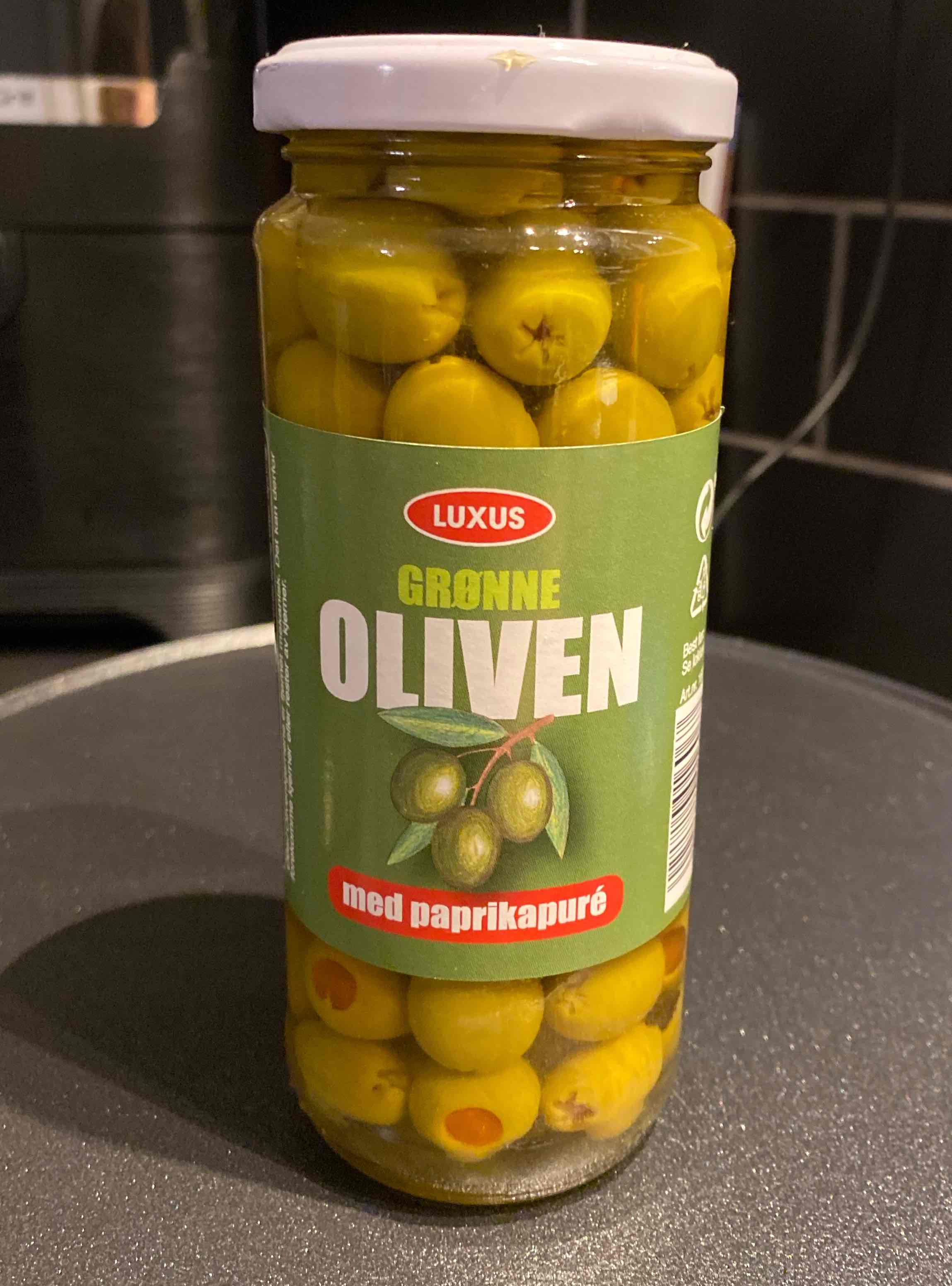 Gröna oliver med paprikapure