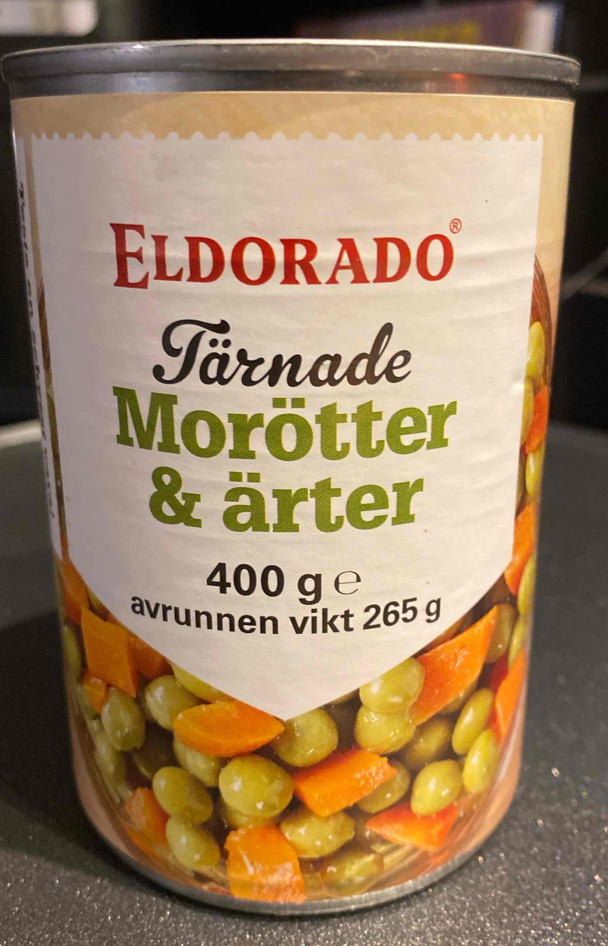 Tärnade morötter och ärtor
