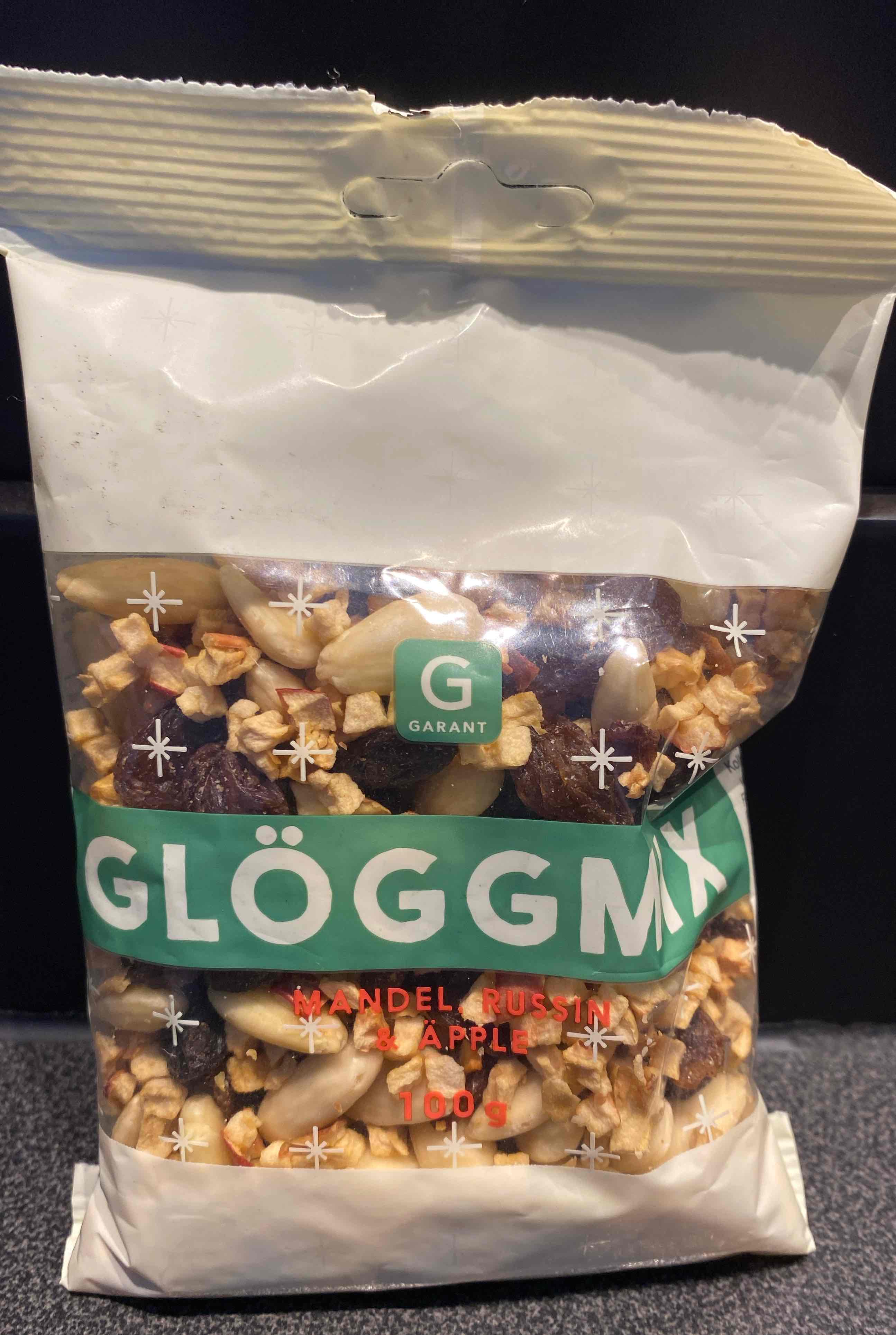 Glöggmix mandel russin och äpple 
