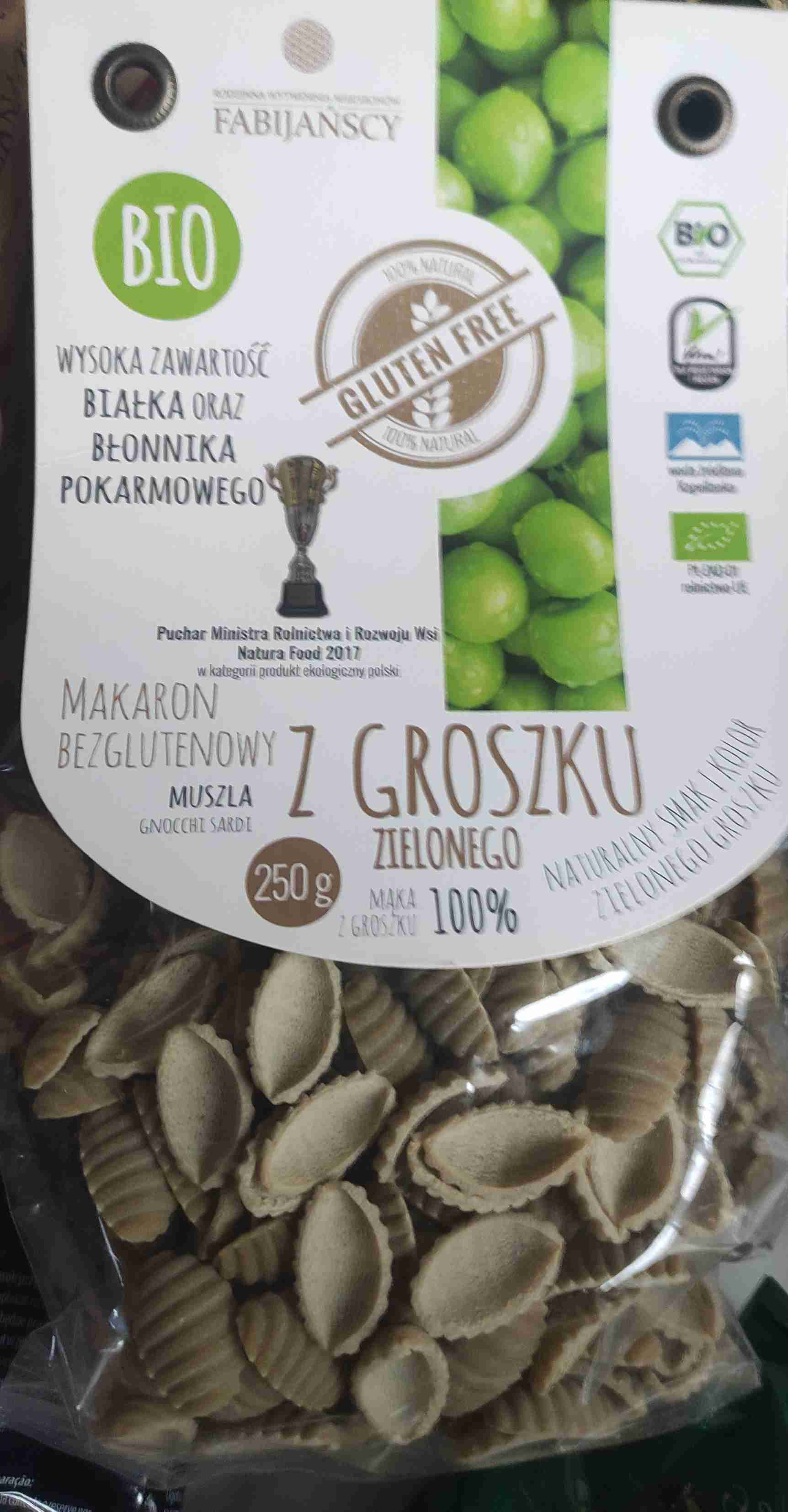 Makaron z groszku zielonego 