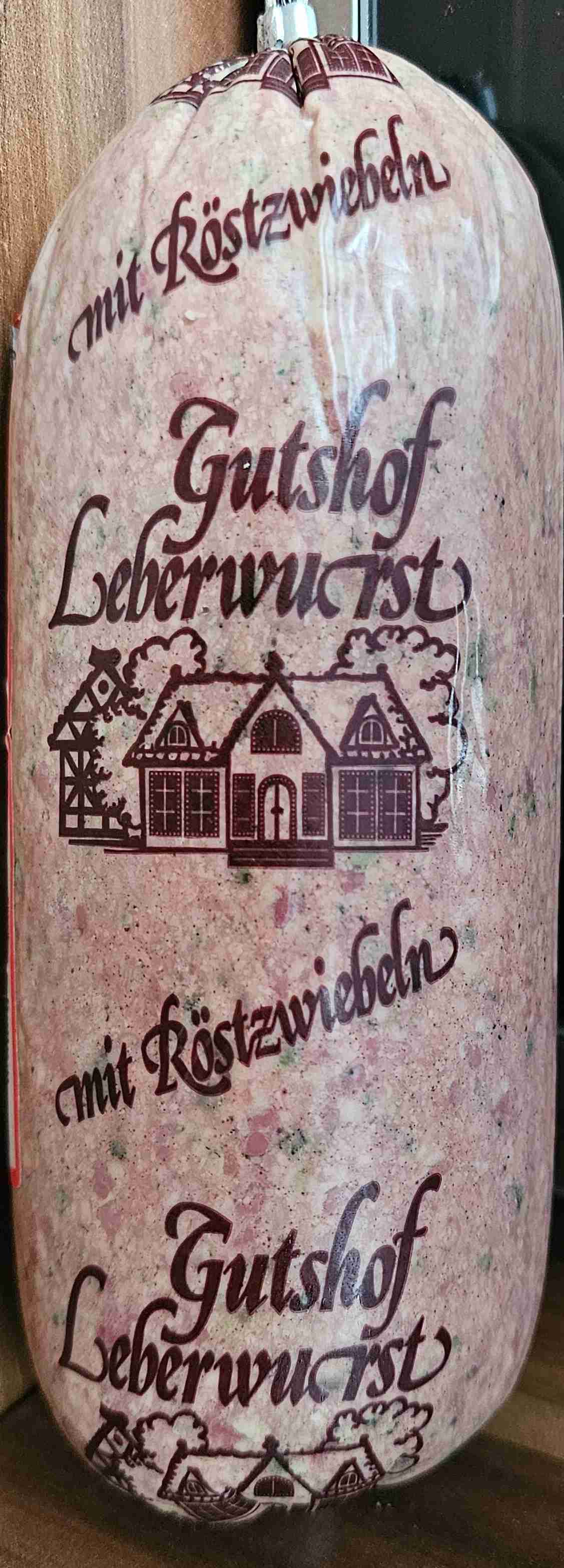 Gutshof-Leberwurst mit Röstzwiebeln 
