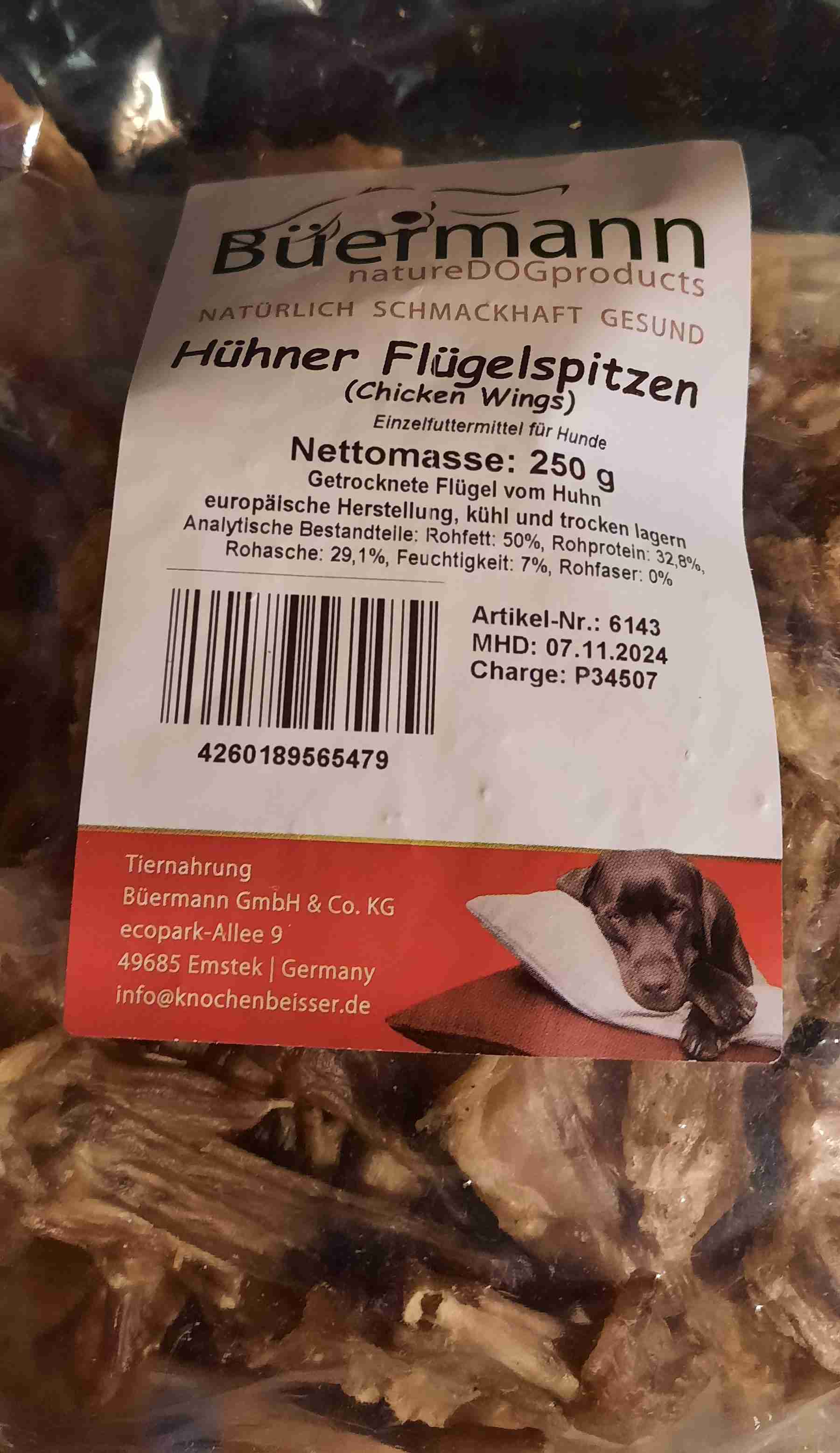 Hühner Flügelspitzen