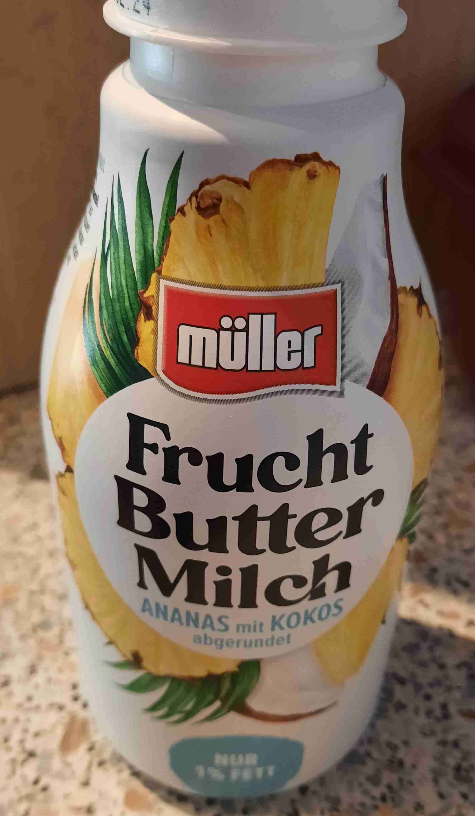 Frucht Buttermilch Ananas Kokos