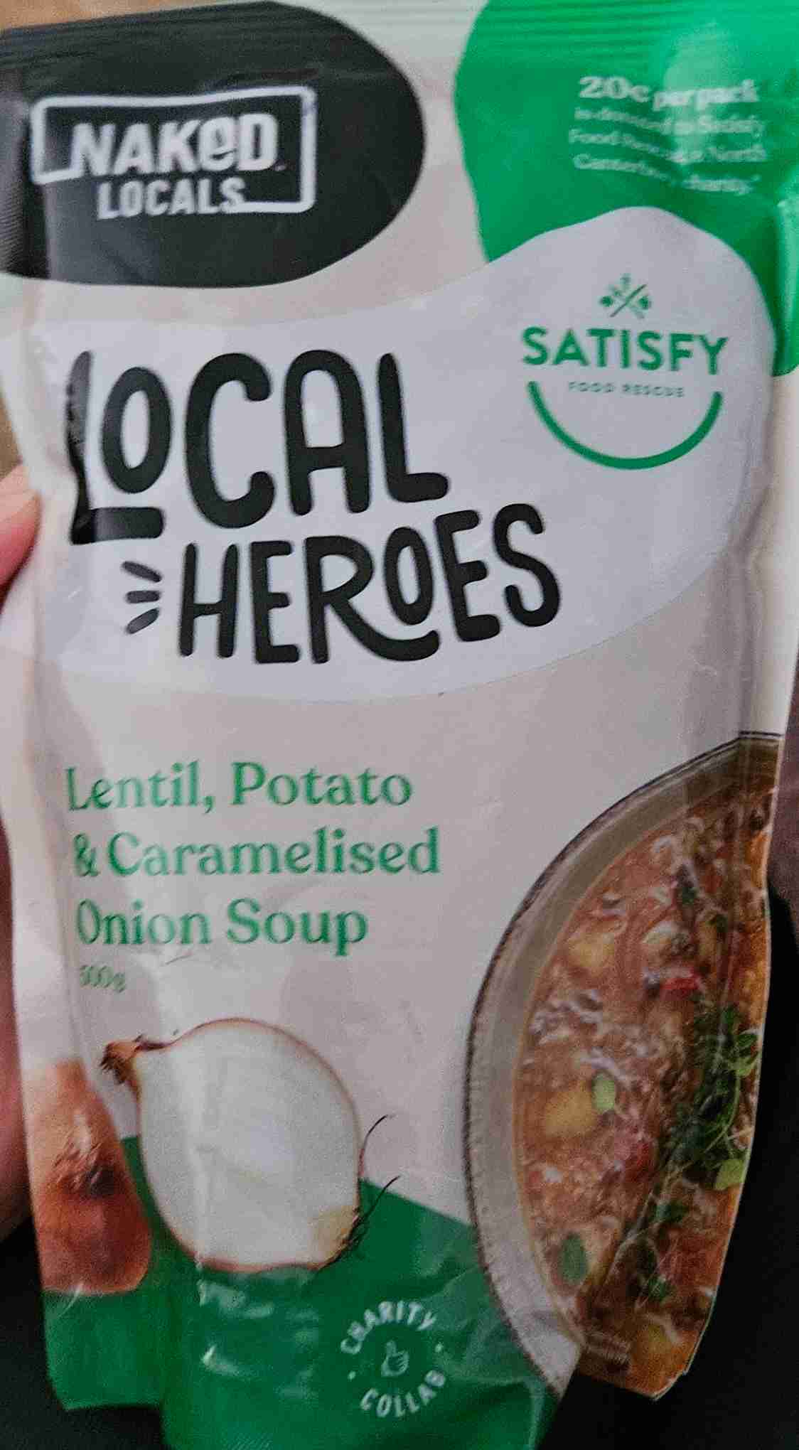 Lentil, Potato & Caramelised Onion Soup