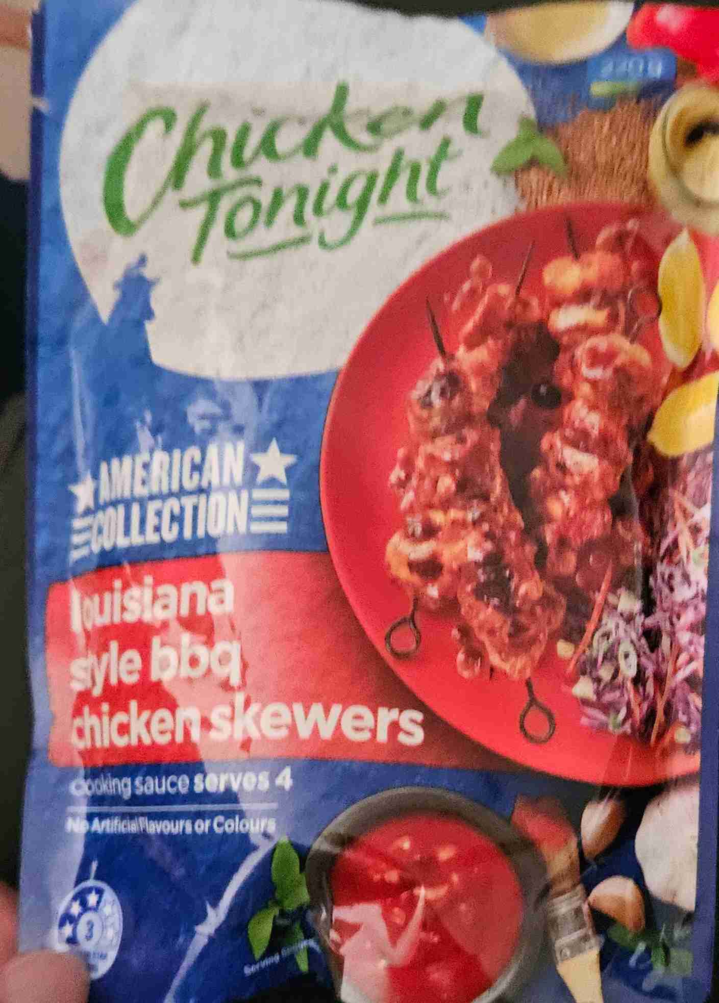 Louisiana Stxle BBQ Chickem Skewers