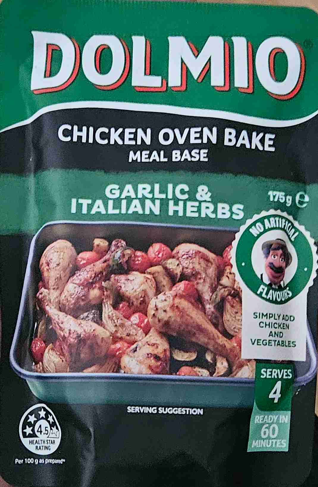 Chicken Oven Bake Meal Base Garlic & Italien Herbs